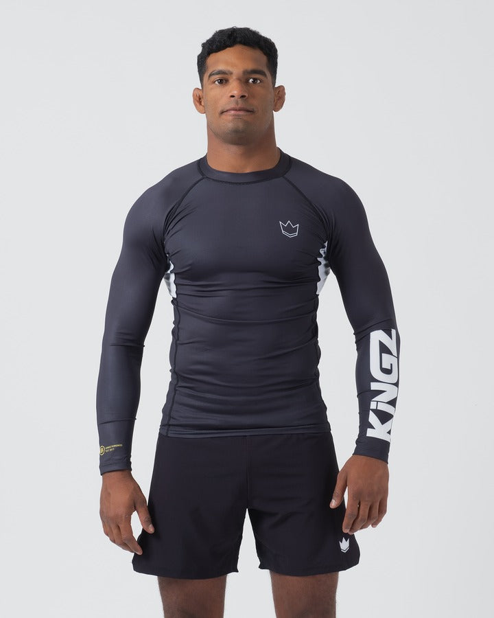 Kingz Ranked Performance V2 Rashguard a Maniche Lunghe - Nero