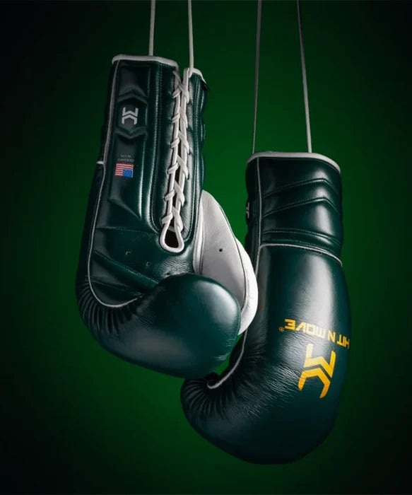 Gants de Boxe Avec Lacets Hit N Move Vector™ - Vert Forêt