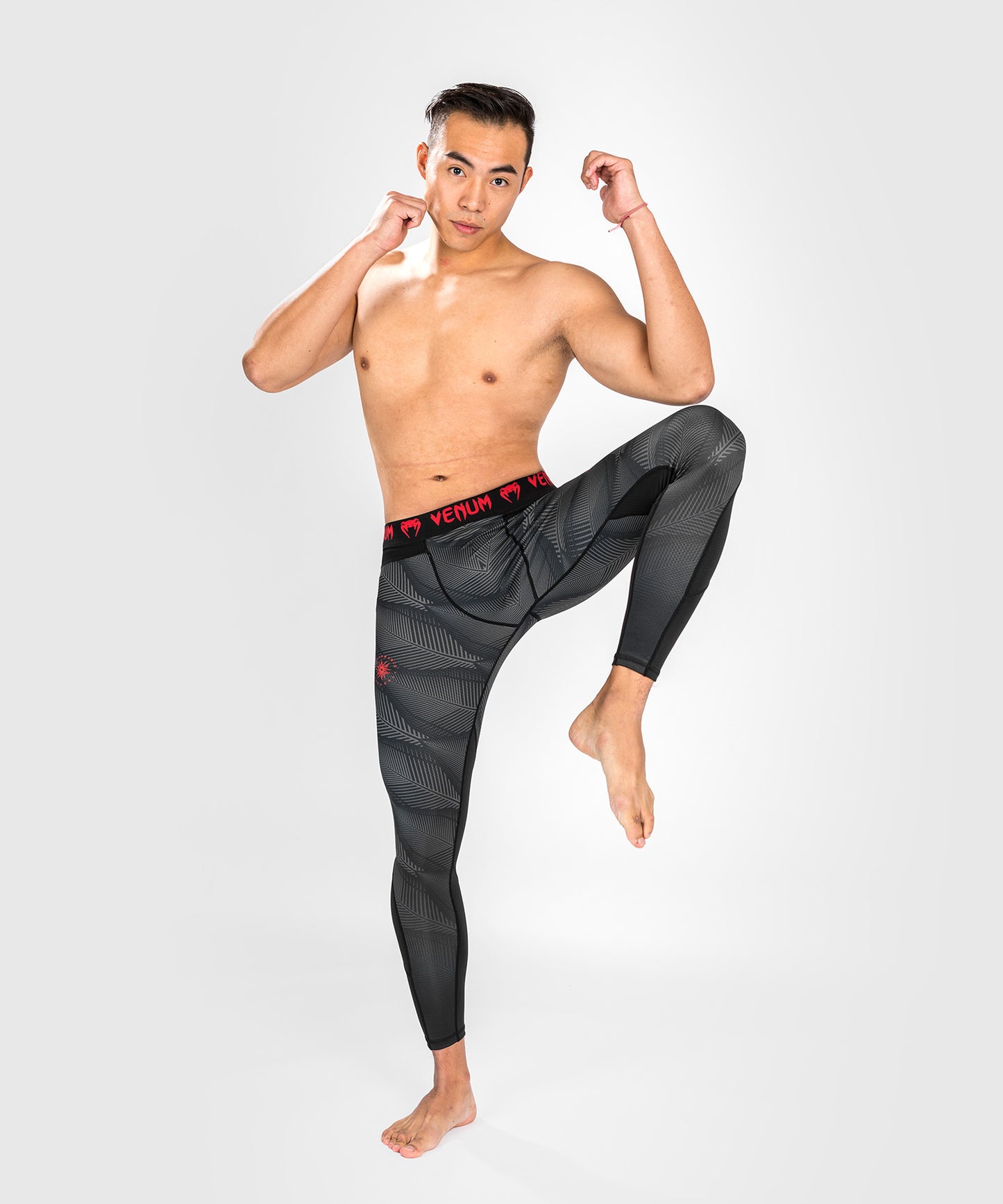 Pantalones de Compresión Venum Phantom - Negro/Rojo