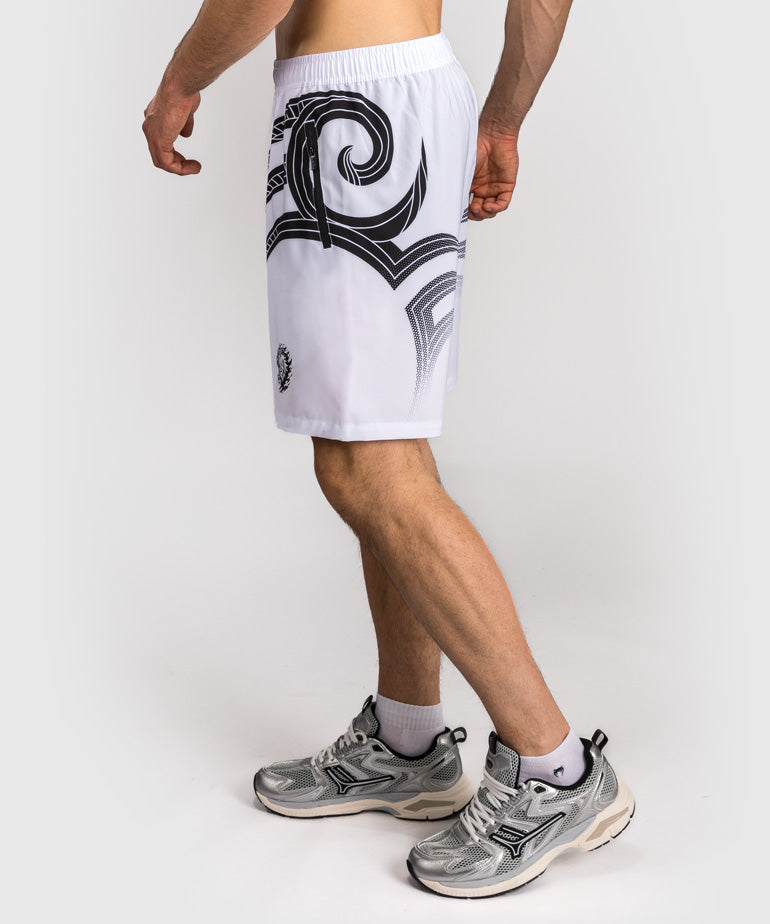 Venum x Mike Tyson Tiger Training Shorts - Optical White/Deep Black