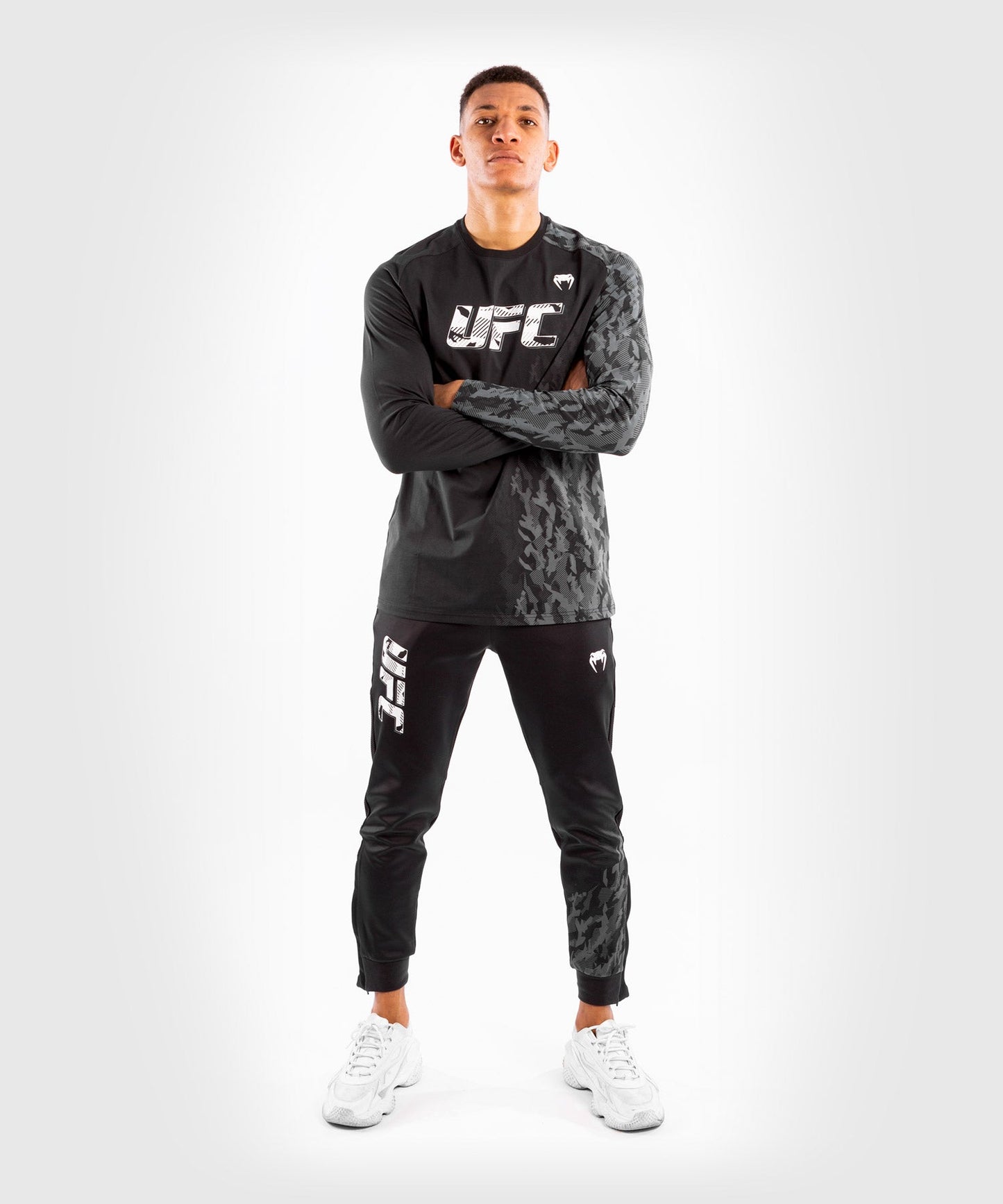 UFC Men's Long Sleeve T-Shirt Venum Authentic Fight Week - Black