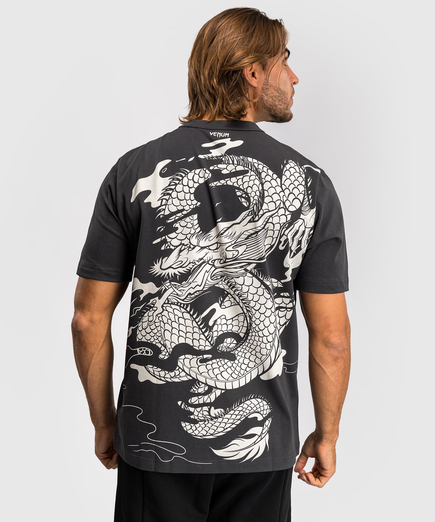 T-shirt Venum Dragon’s Flight - Gris Charbon/Blanc Crème
