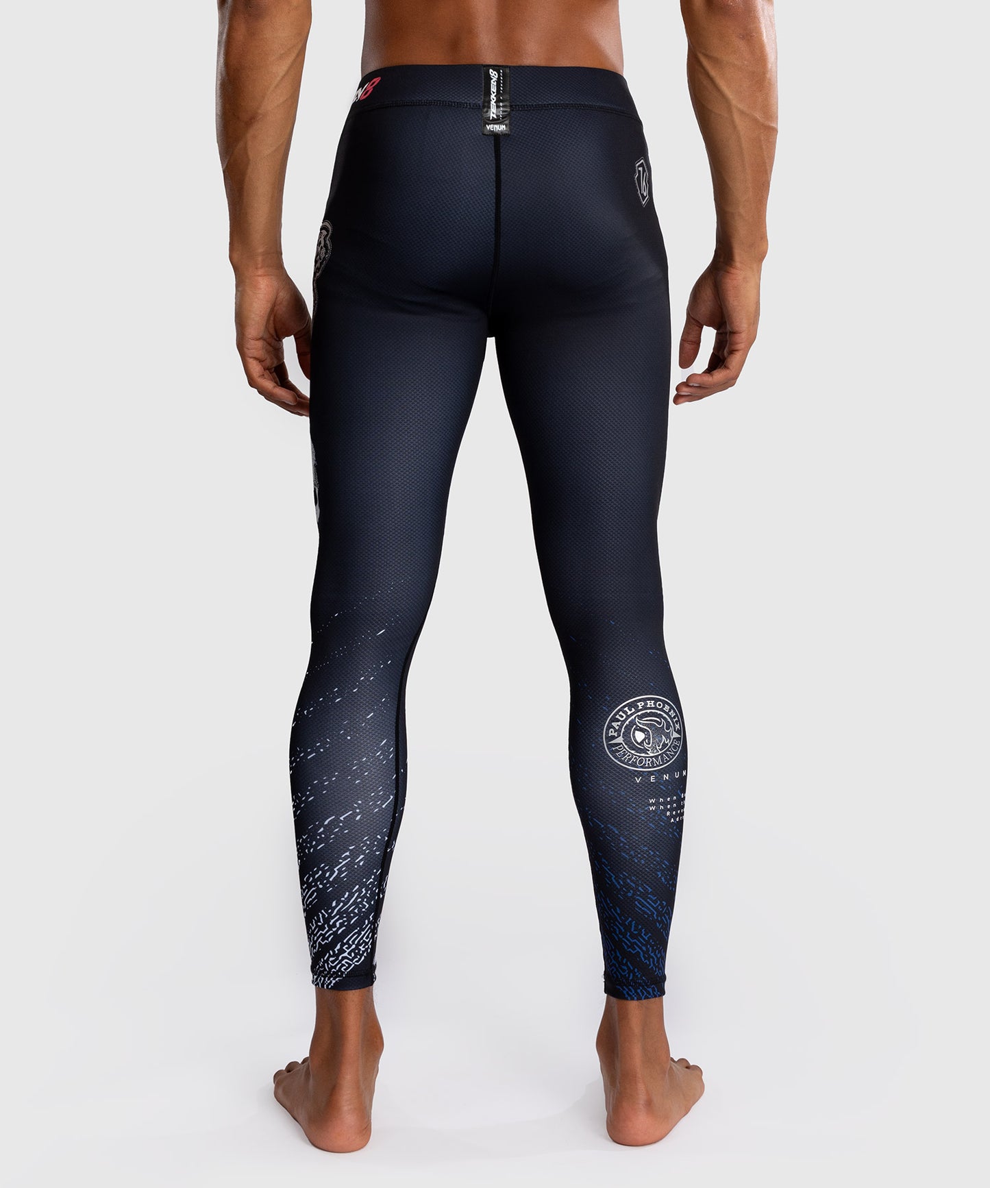 Venum x TEKKEN 8 - Paul Phoenix Pantaloni a compressione - Nero/Blu