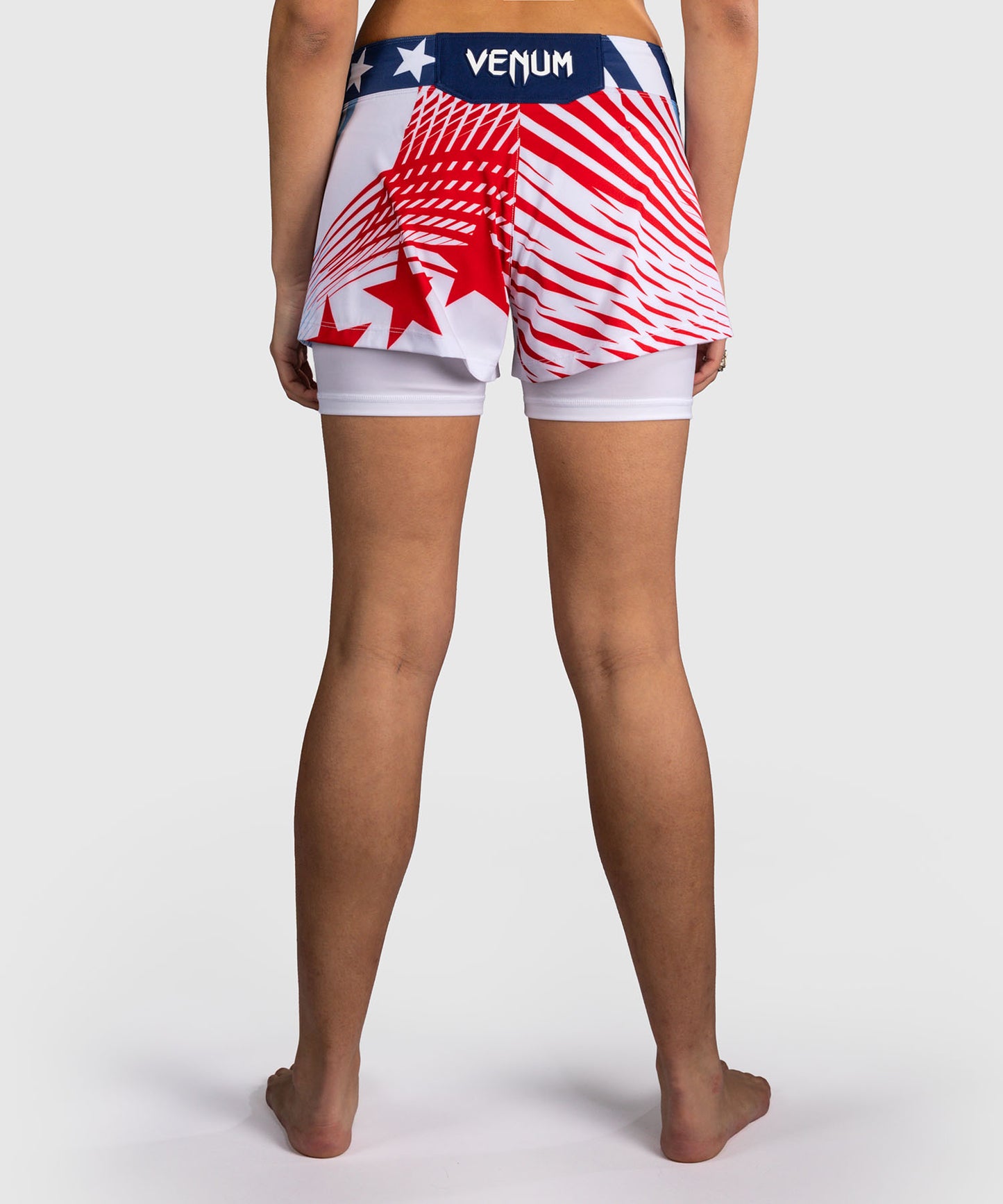 Official UFC Freedom 250 by Venum Authentic Fight Night Short de combat pour femme - Blanc