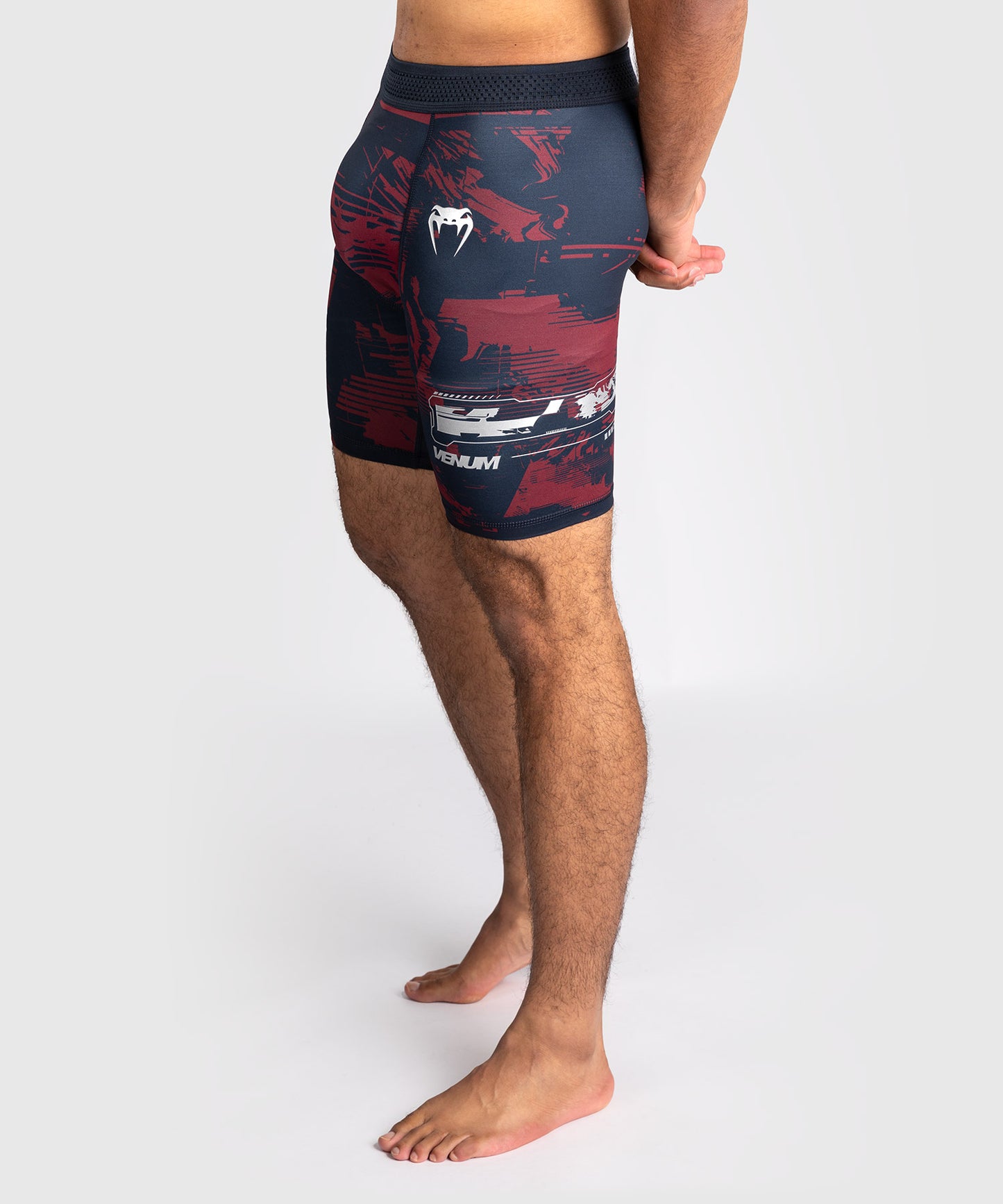 UFC Zenith by Venum Authentic Fight Week Pantaloncini Vale Tudo Performance Uomo - Blu navy/Bordeaux/Argento