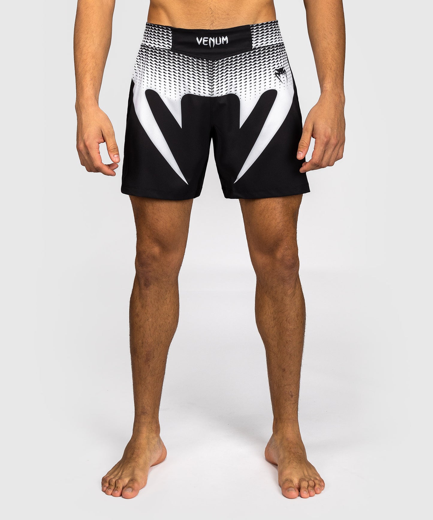Venum No Gi Pantalones Cortos de Lucha - Negro/Blanco