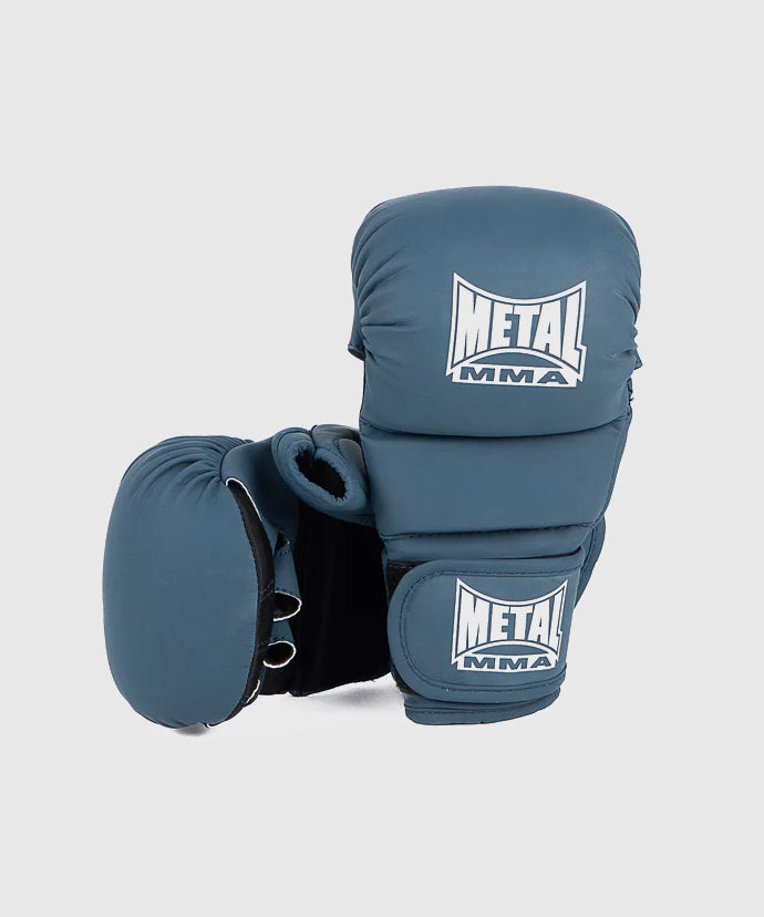 Gants de sparring MMA The Shell Metal Boxe - Bleu cobalt