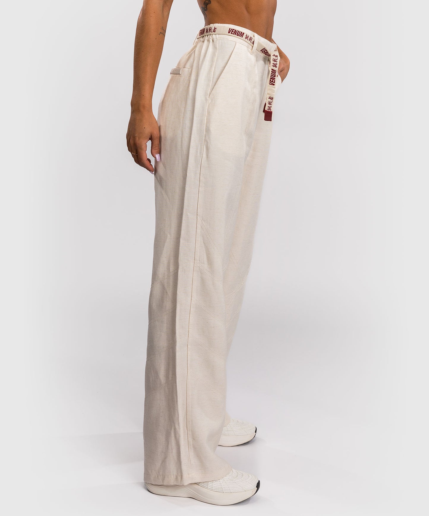 Venum Serpenti Damen Hose – Elfenbein/Burgunder