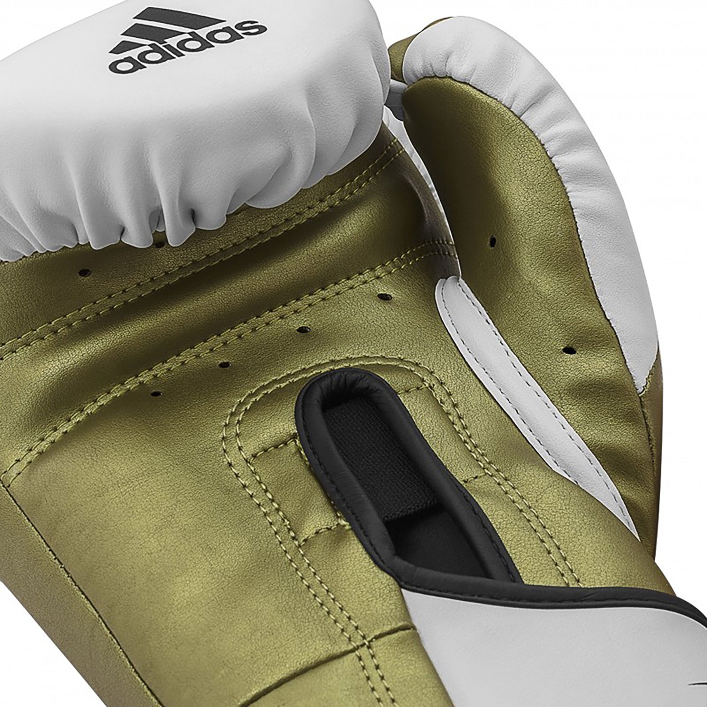 Adidas Tilt 350V Pro Guantes de Boxeo - Blanco/Oro
