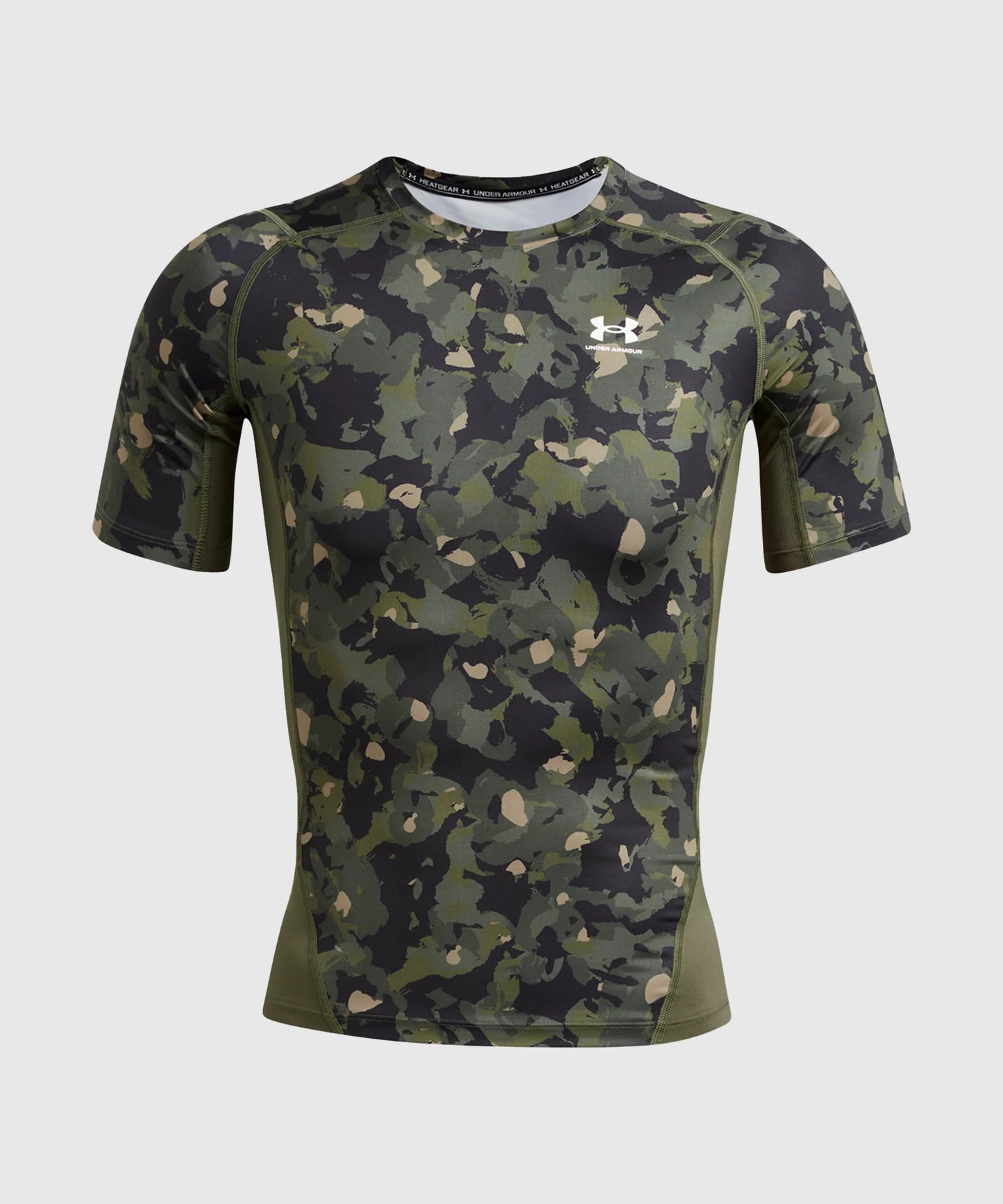 T-Shirt De Compression Under Armour Heatgear Armour - Kaki/Beige