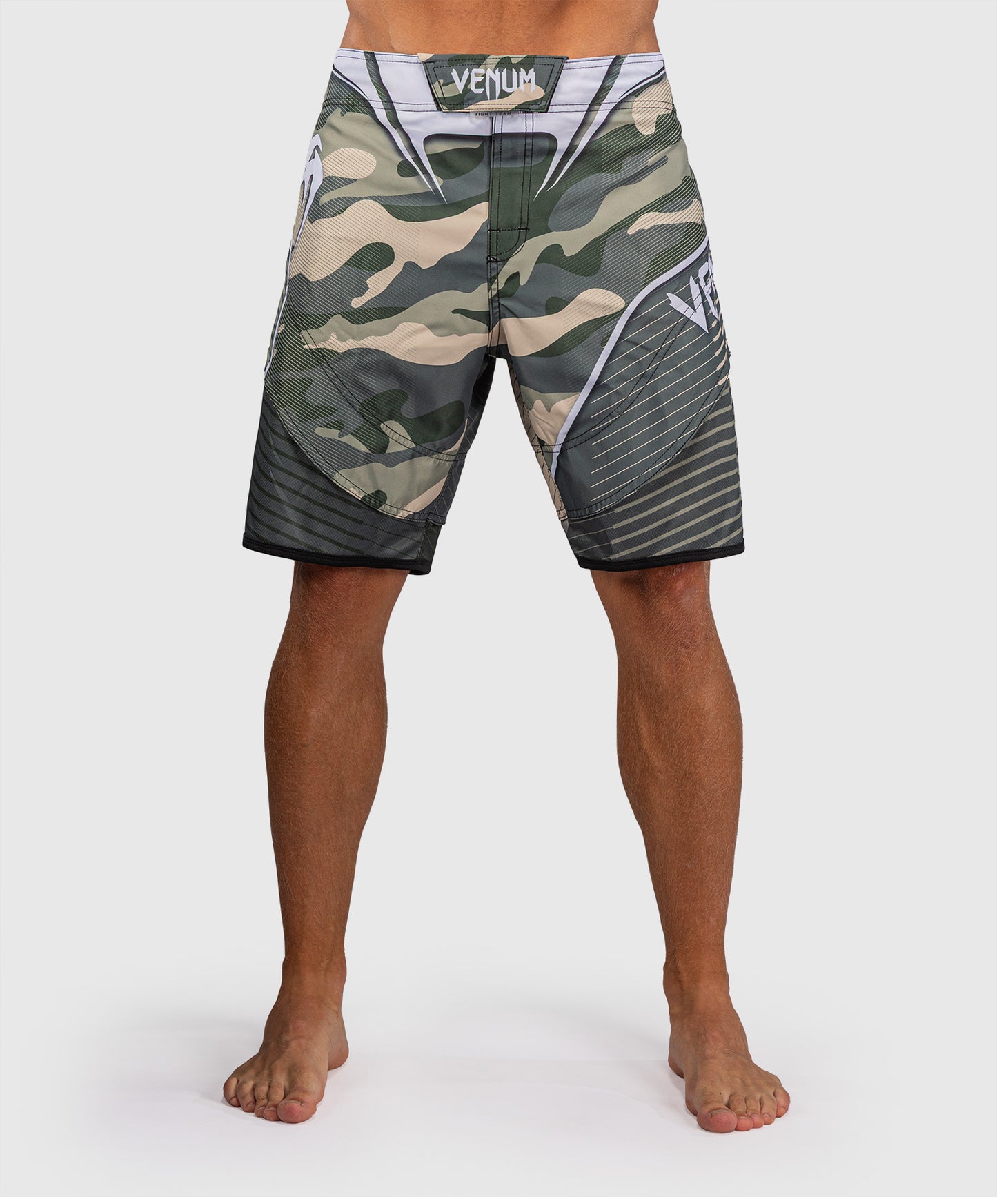 Venum Camo Hero Short de Combate - Caqui/ Blanco Hueso