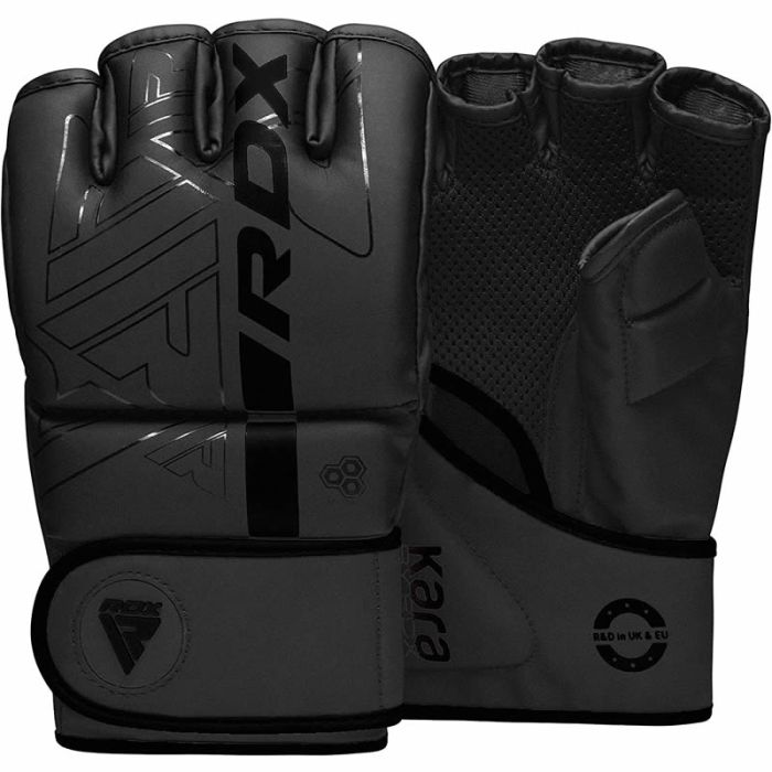 RDX F6 Kara MMA-Handschuhe - Schwarz/Schwarz