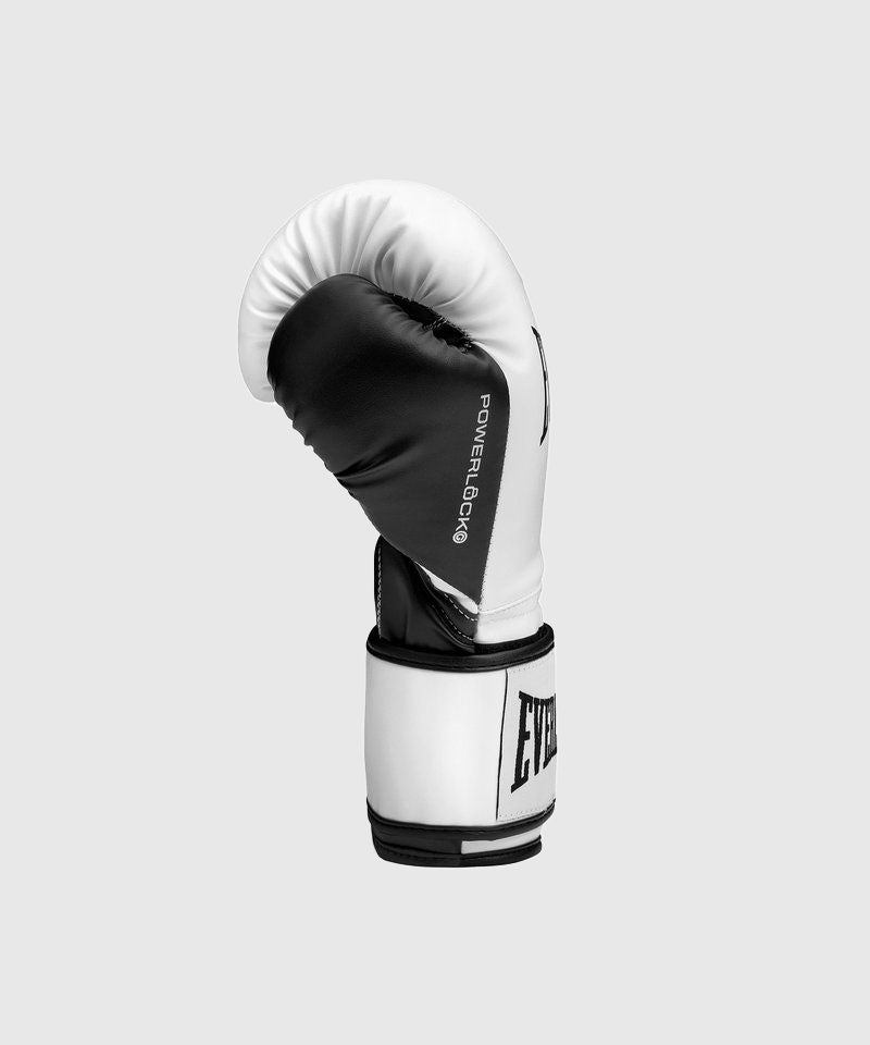Everlast Powerlock OG Training Guantes de Boxeo - Blanco/Negro