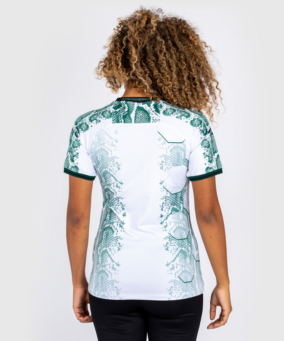 Women's UFC Adrenaline by Venum Authentic Fight Night Technical T-Shirt - Emerald Edition - Green/White