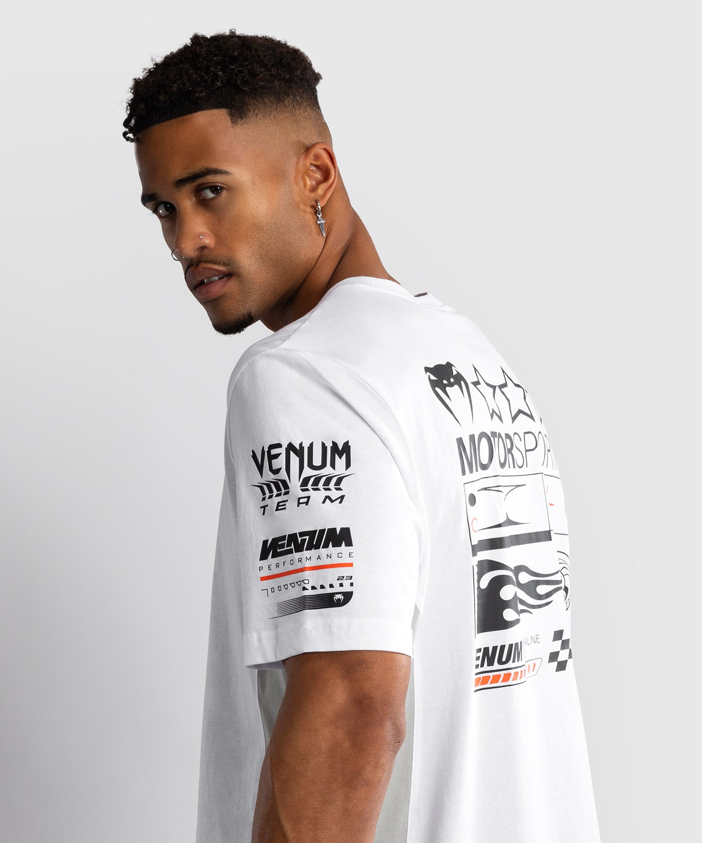 T-Shirt Venum Motorsport - Blanc Neige