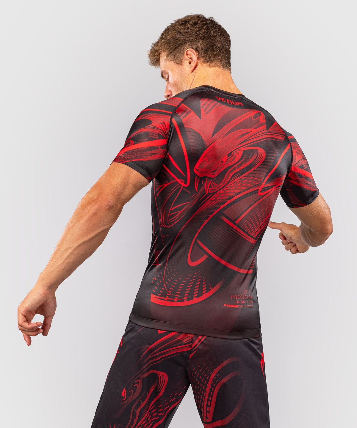 Venum Crimson Viper 2.0 Kurzarm-Rashguard - Schwarz/Rot