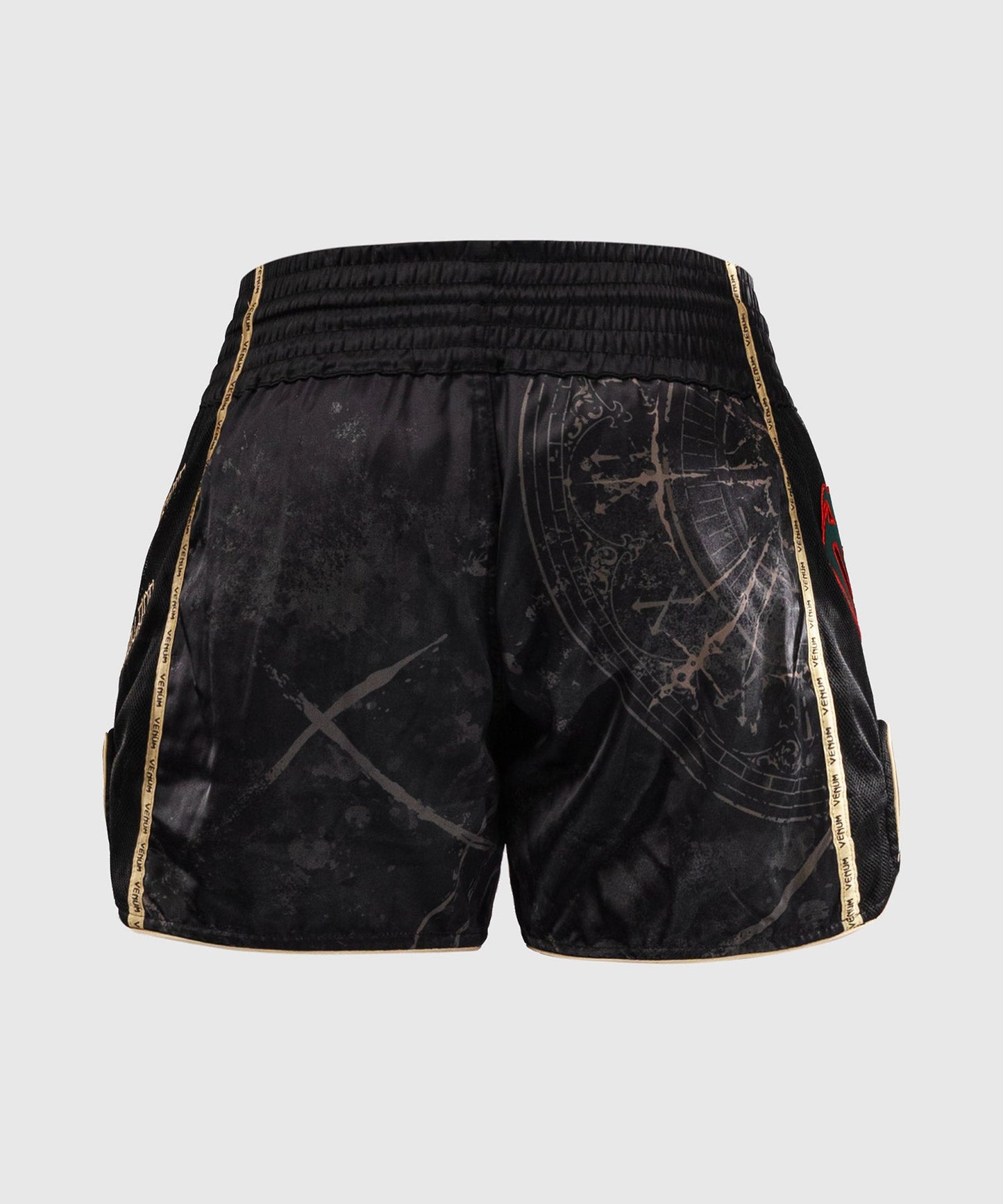 Short de Muay Thai pour Hommes Venum Santa Muerte 5.0 - Noir Profond/Or