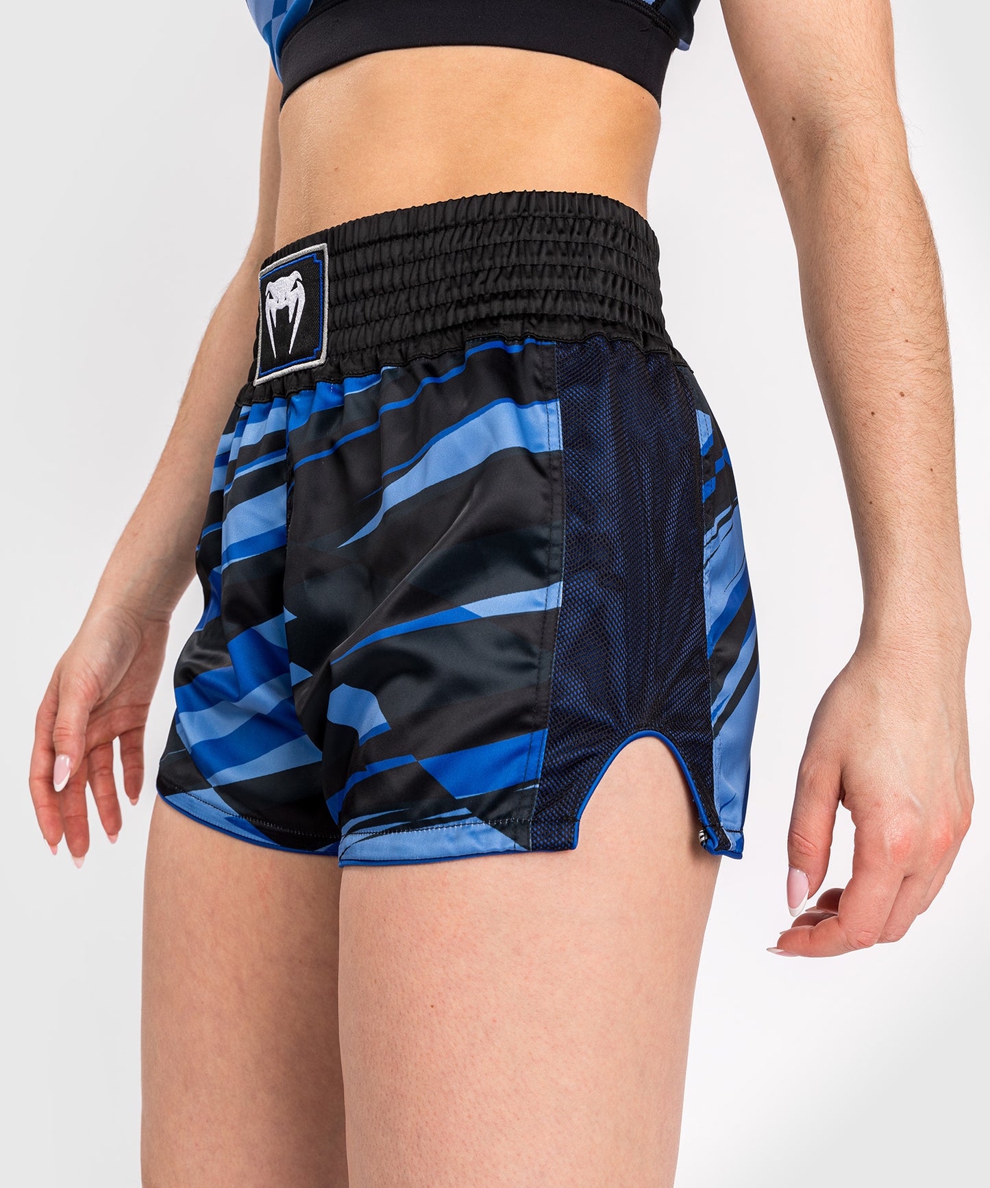 Venum Abyss Frauen Muay Thai Shorts - Schattenblau