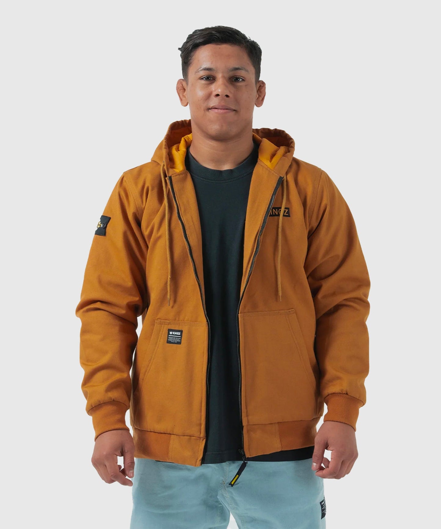 Kingz Canvas Jacke - Braun