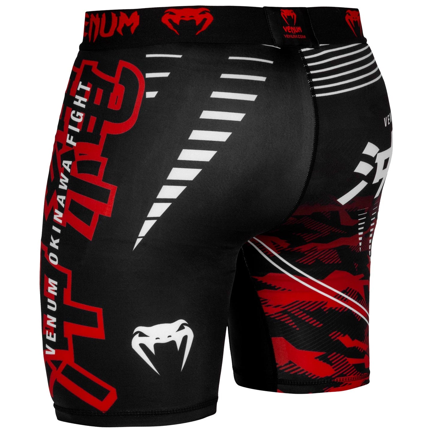 Short de compression Venum Okinawa 2.0 - Noir/Blanc-Rouge