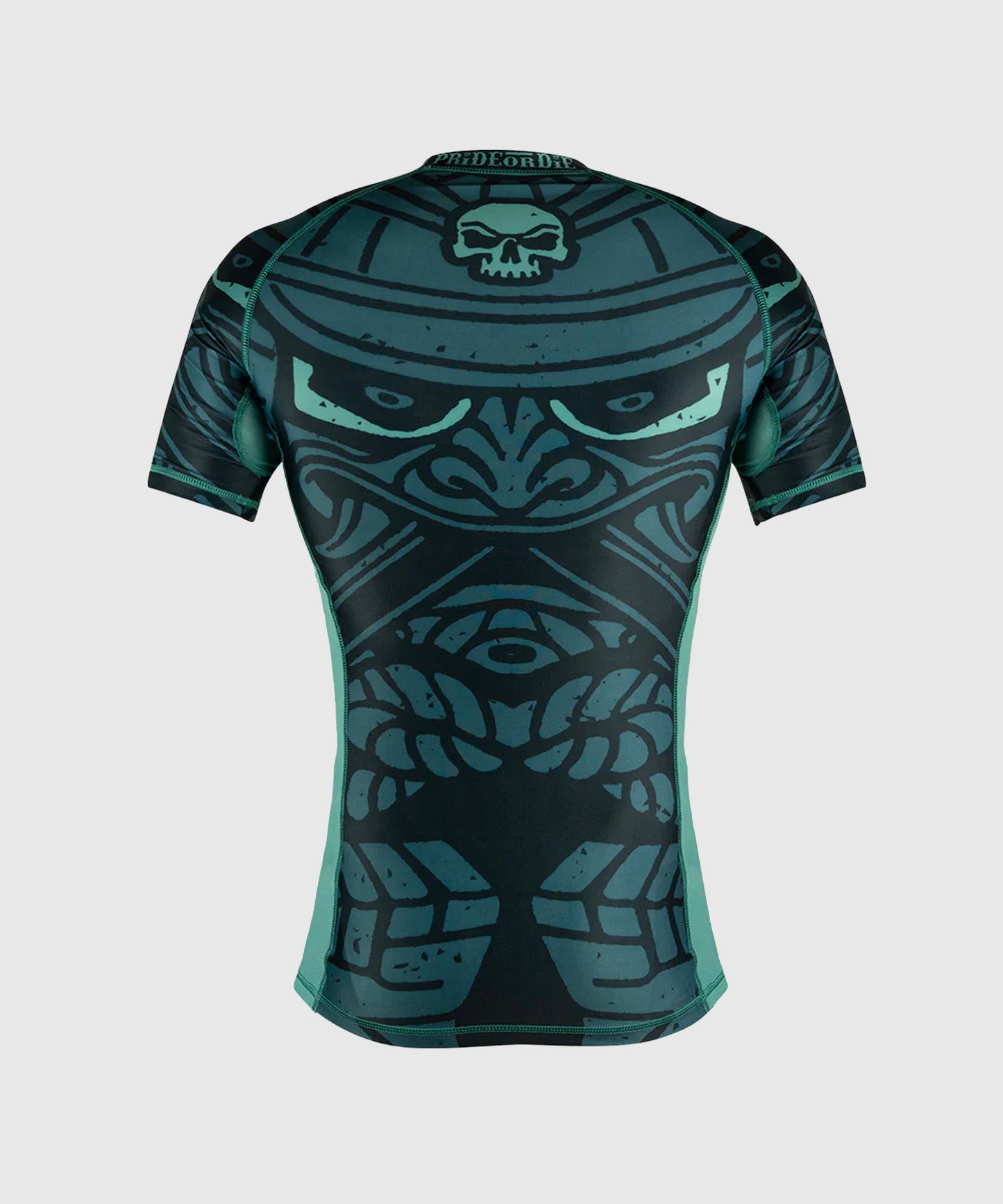 Pride Or Die Samurai Rashguard a Maniche Corte - Nero