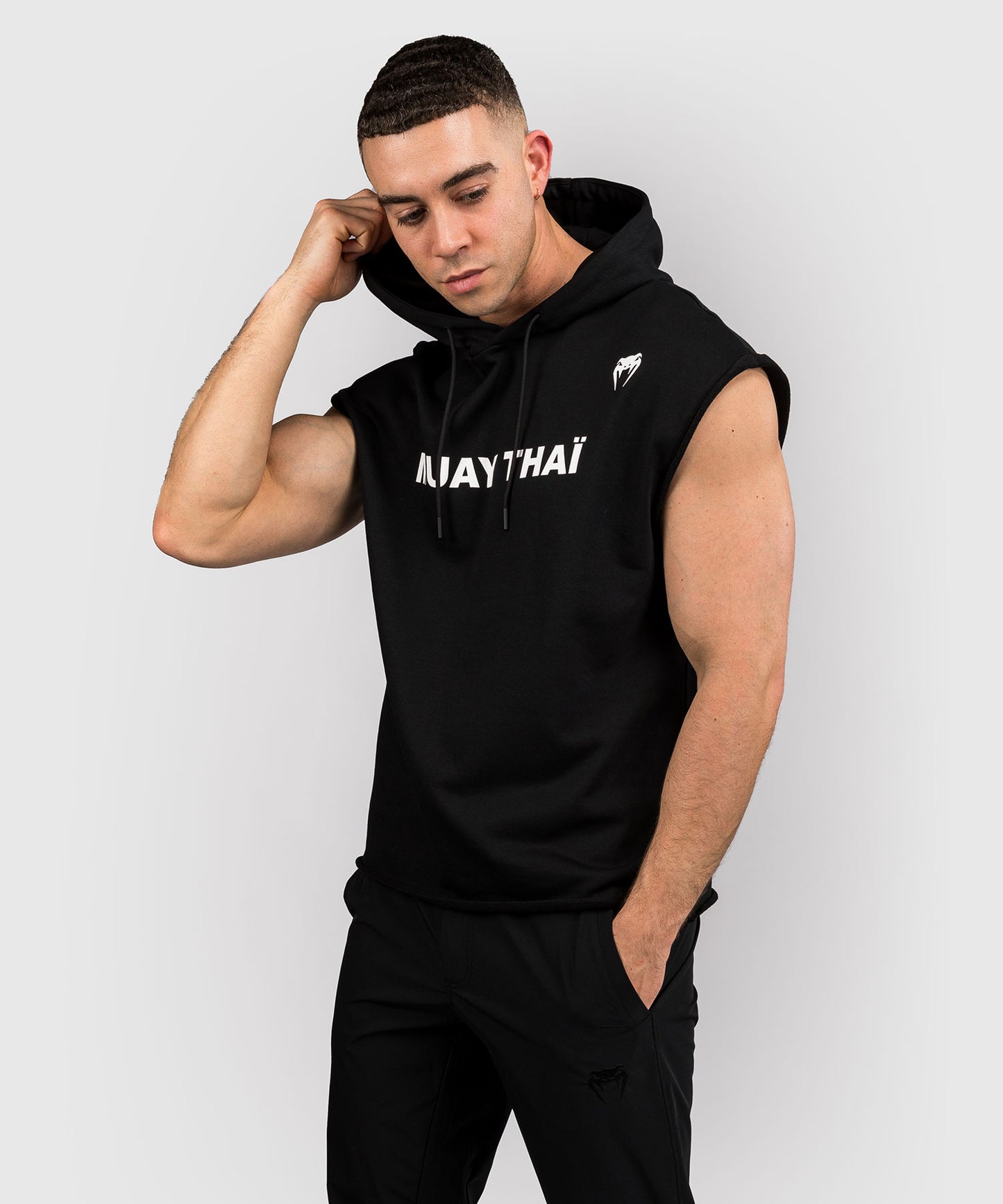 Sweatshirt sans manches Venum Muay Thai VT - Noir/Blanc