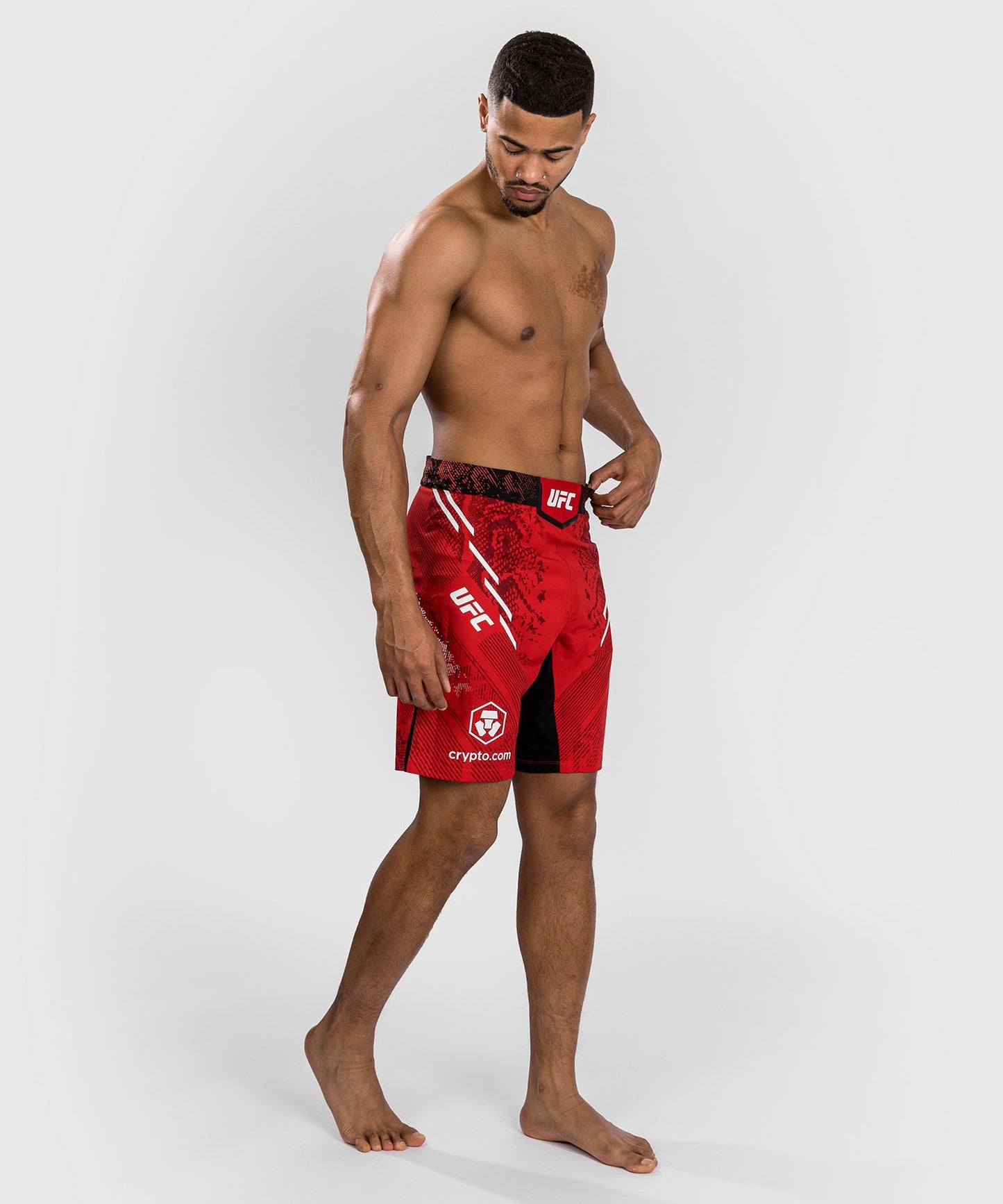 UFC Adrenaline by Venum Authentic Fight Night Herren Lang geschnittene Kampfshorts - Rot