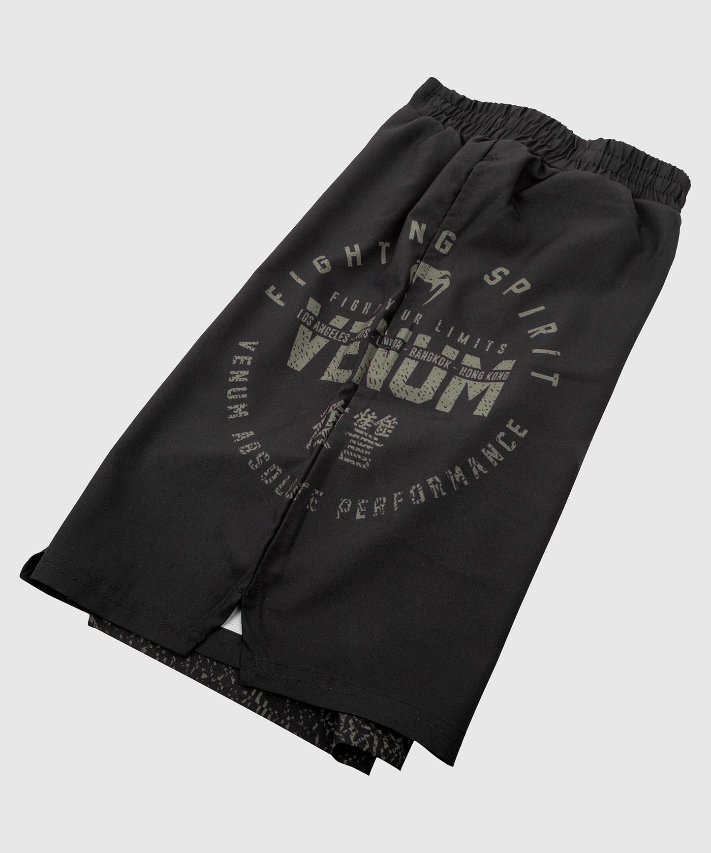 Short de sport Venum Signature - Noir/Kaki - Exclusivité