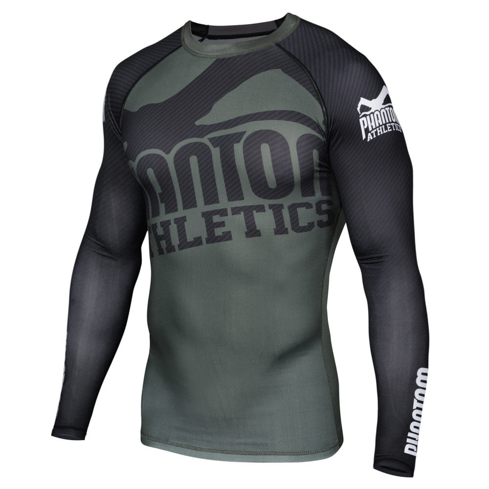 Phantom Athletics Supporter Rashguard de Manga Larga - Verde/Negro