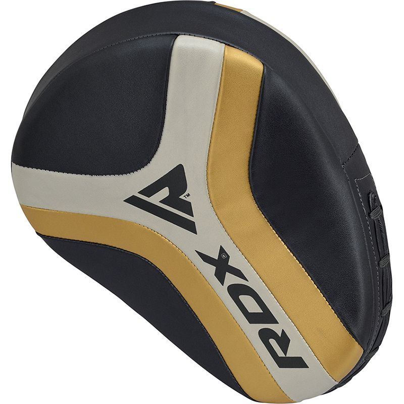 RDX Sports Aura T-17 Focus Mitts – Black/White/Gold