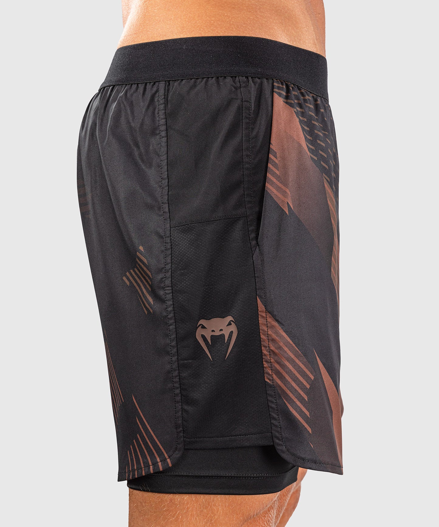 Venum No-Gi 6.0 Pantalón Corto de Entrenamiento - Negro/Marrón