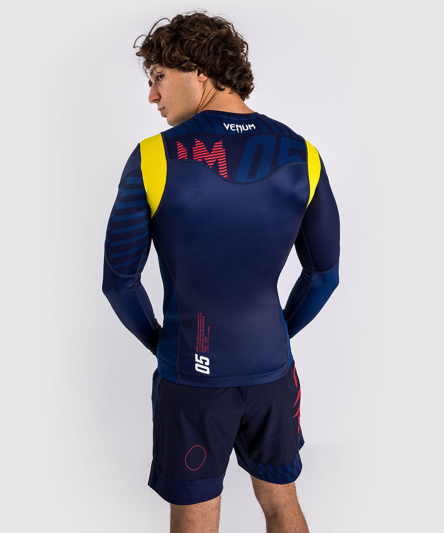 T-shirt Compression à Manches Longues Venum Sport 05 - Bleu/Jaune