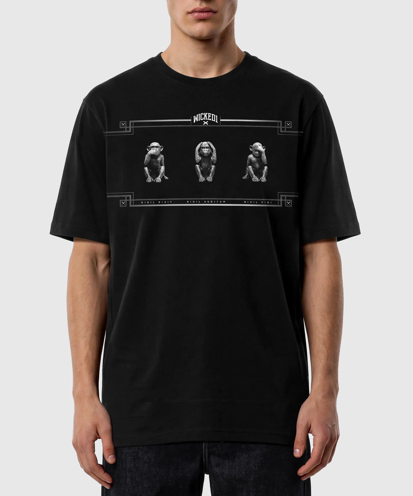 Wicked One Nihil Oversize-T-Shirt - Schwarz