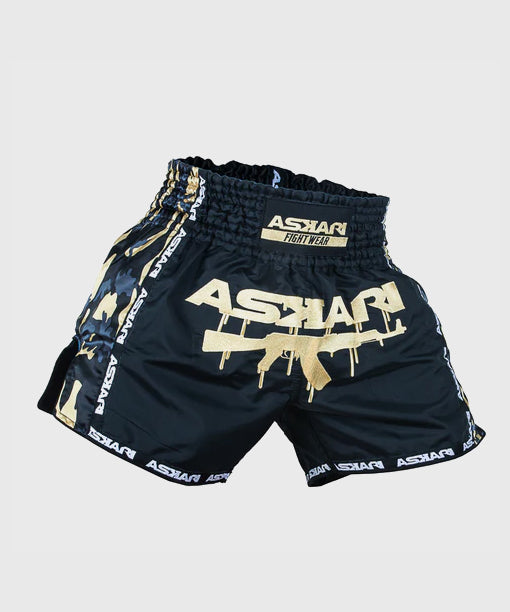 Short de Muay Thai Askari Dahab - Noir/Or