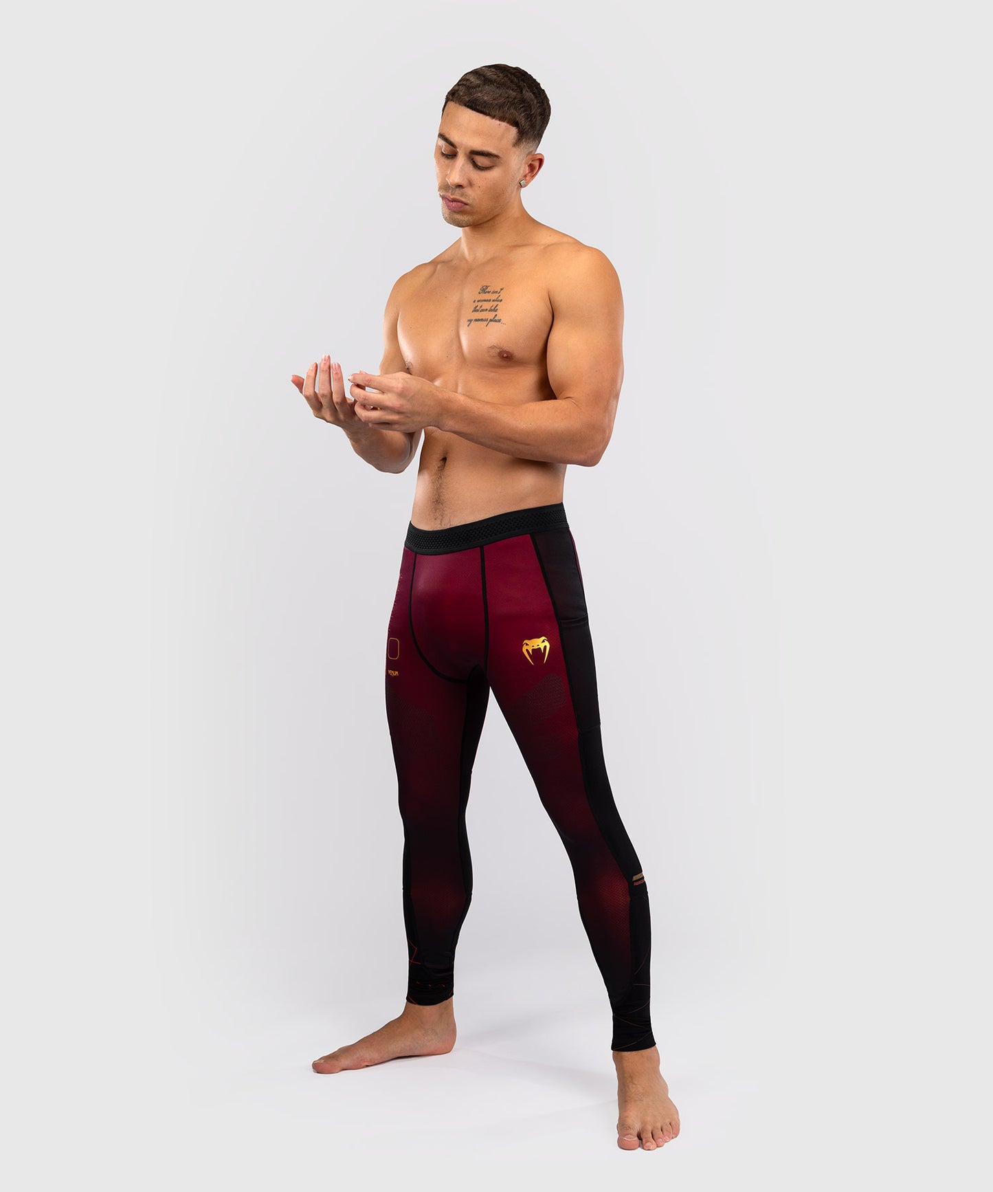 Venum Tactical XT Spats- schwarz/burgund/gold