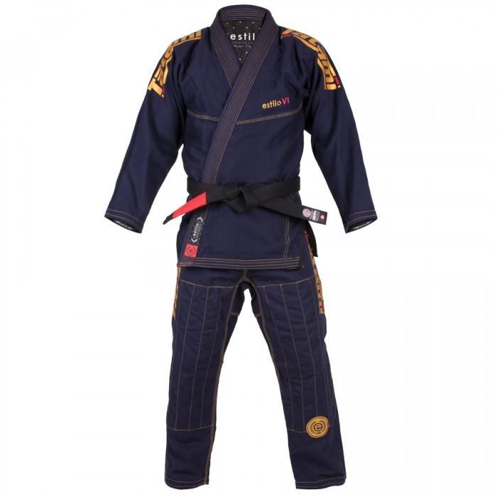 Tatami Fightwear Estilo 6.0 Kimono JJB - Blu Marino/Oro