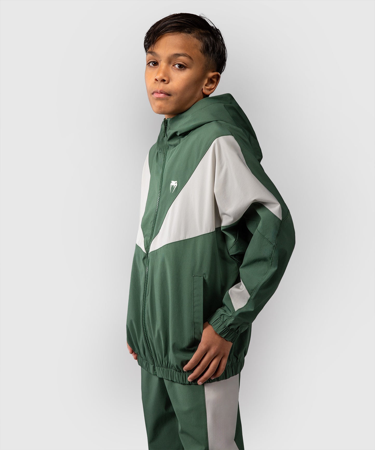 Veste Venum pour Enfant Venum Vectra – Vert Forêt/ Blanc Cassé