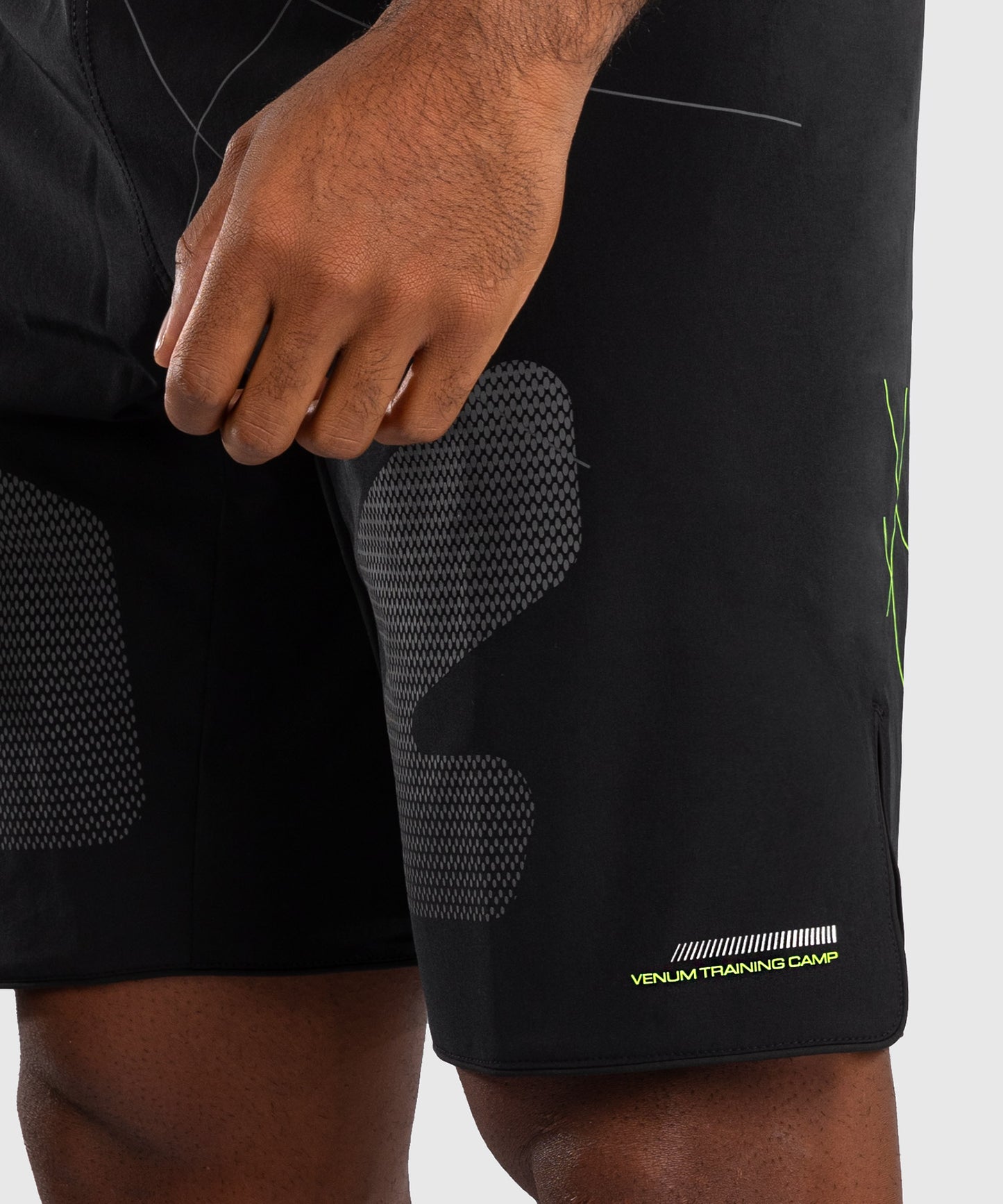 Short de combat Venum Training Camp 4.0 - Noir/Vert Fluo