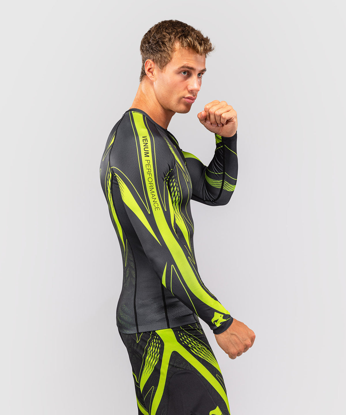 Rashguard à manches longues Venum Amazonia Reborn - Noir/Vert