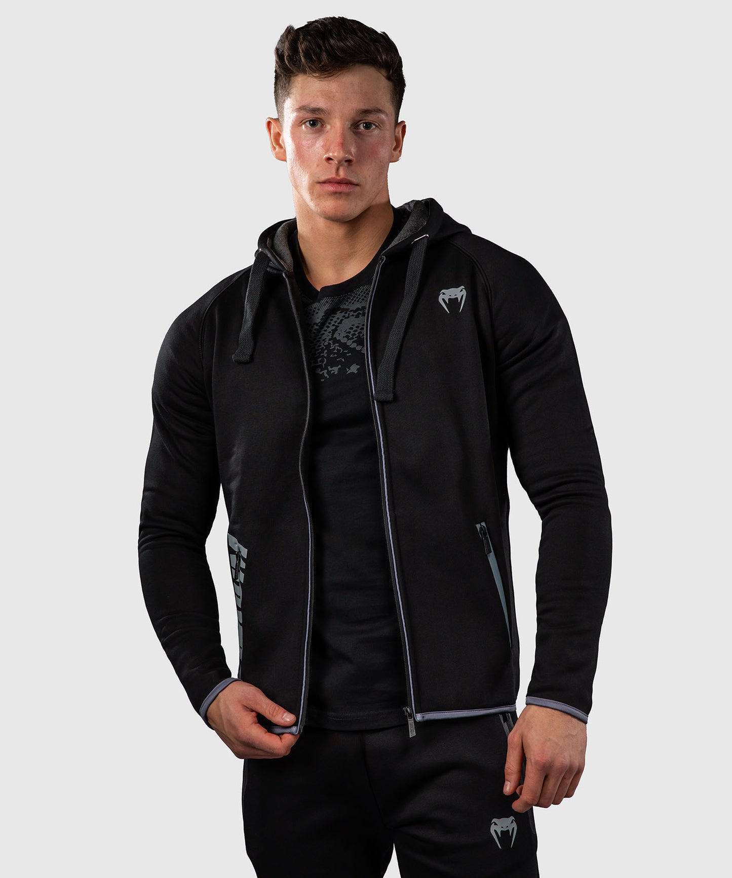 Venum Hoodie – Schwarz/Grau