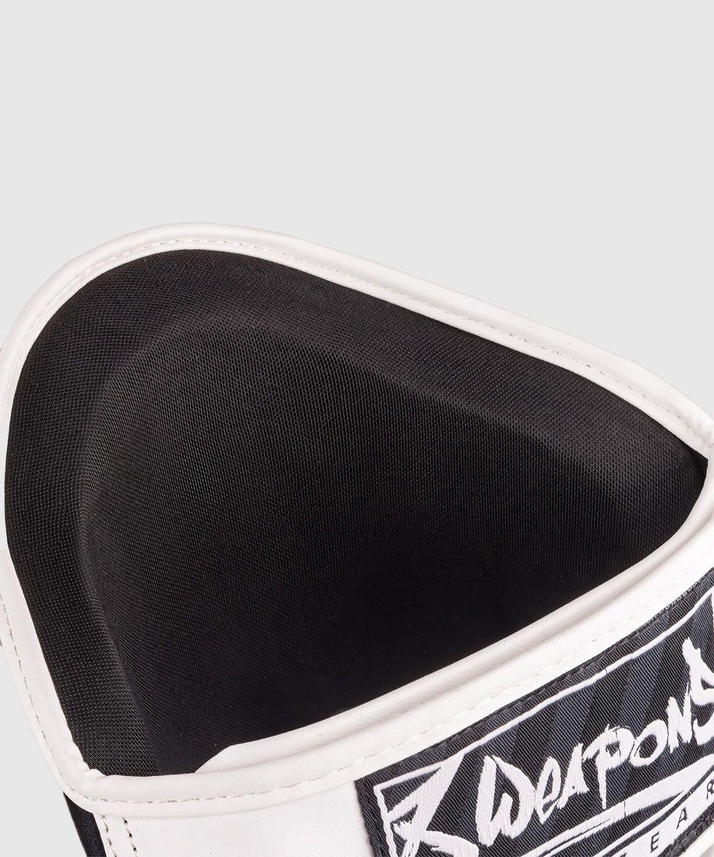 8 Weapons Unlimited 2.0 Shin Guards - White/Black