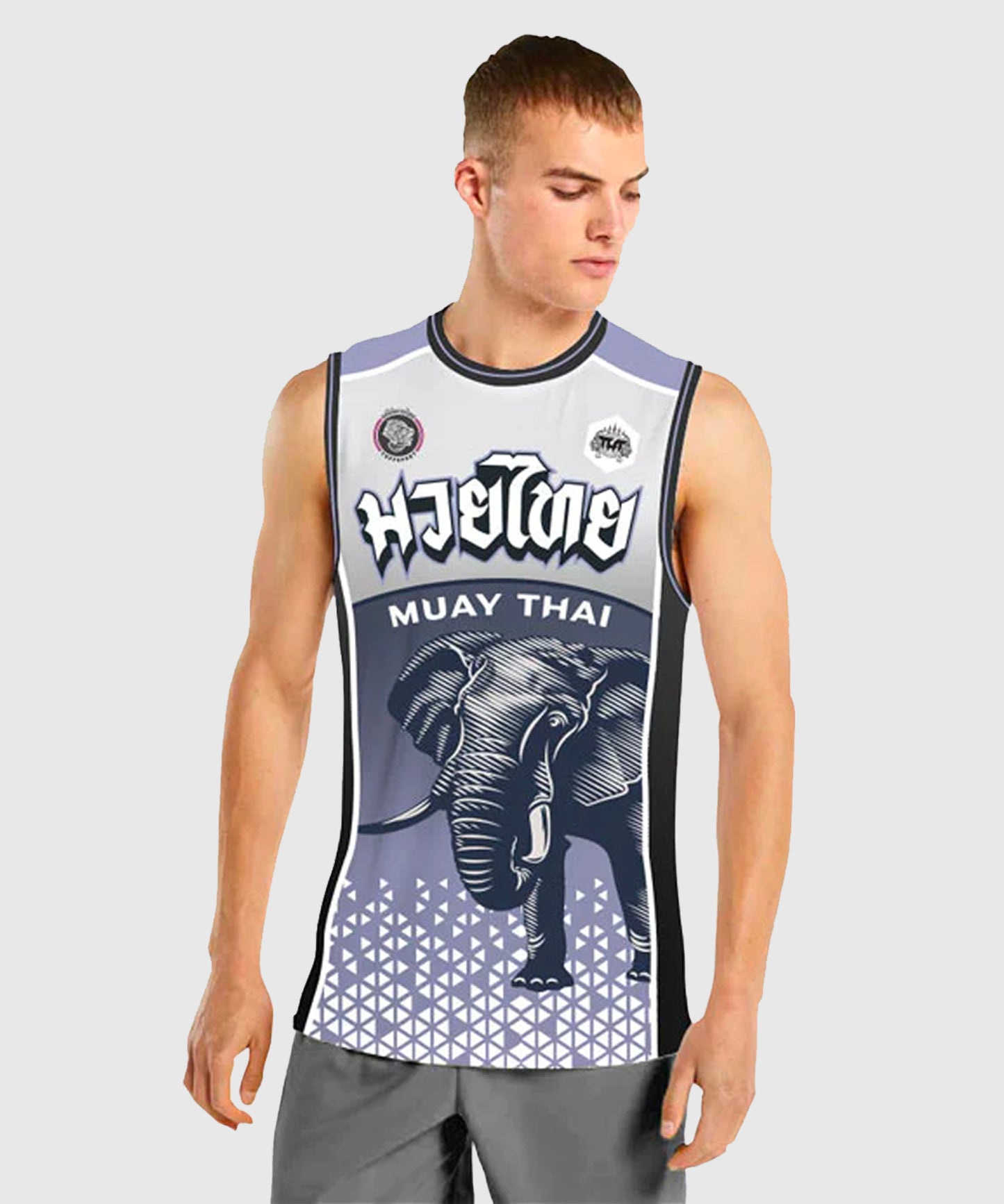 Tuff Top War Elephant Tanktop - Weiß/Violett