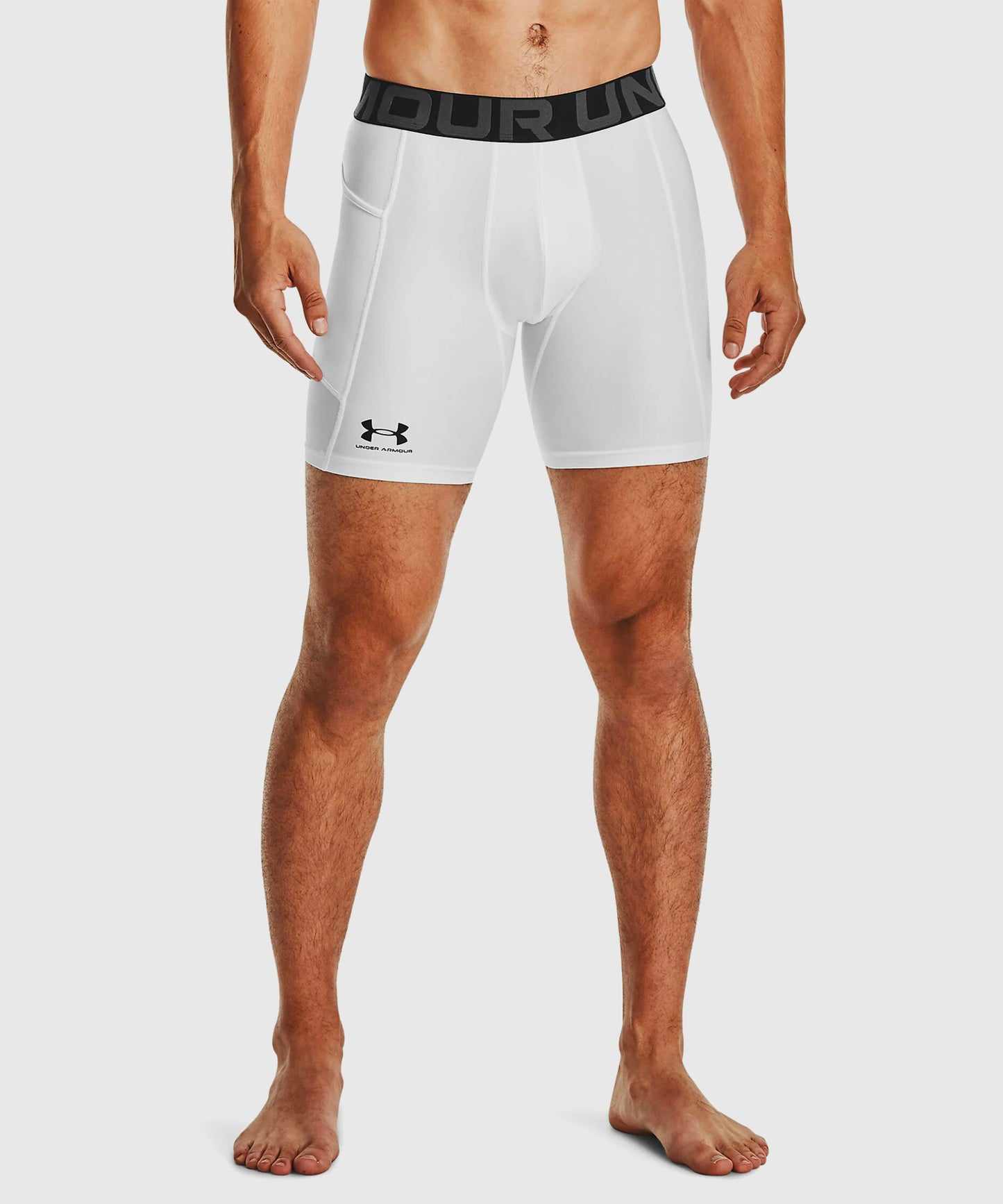 Under Armour Heatgear® Shorts de Compresión – Blanco