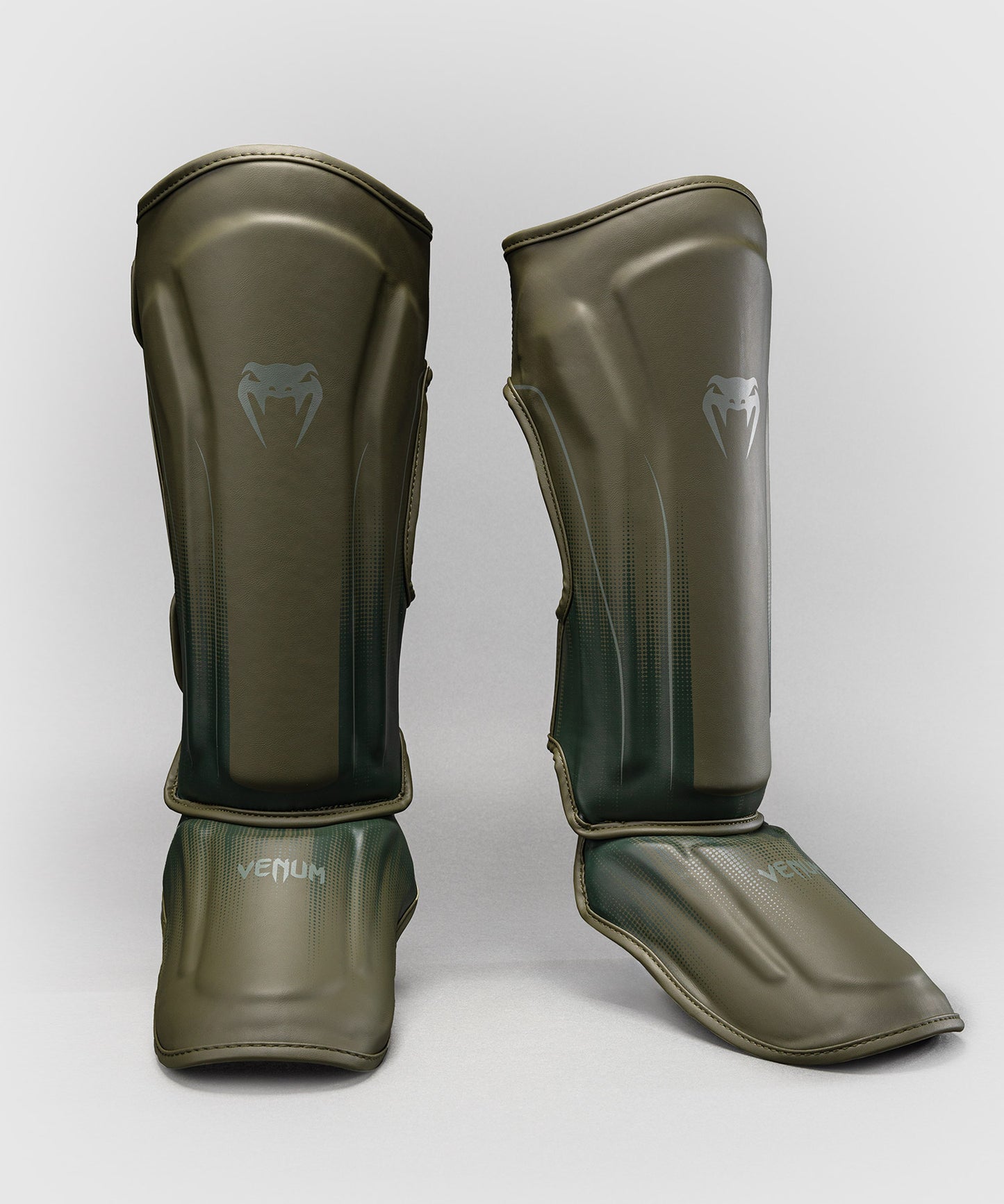 Protège-tibias Venum Stealth – Kaki/Vert Foncé