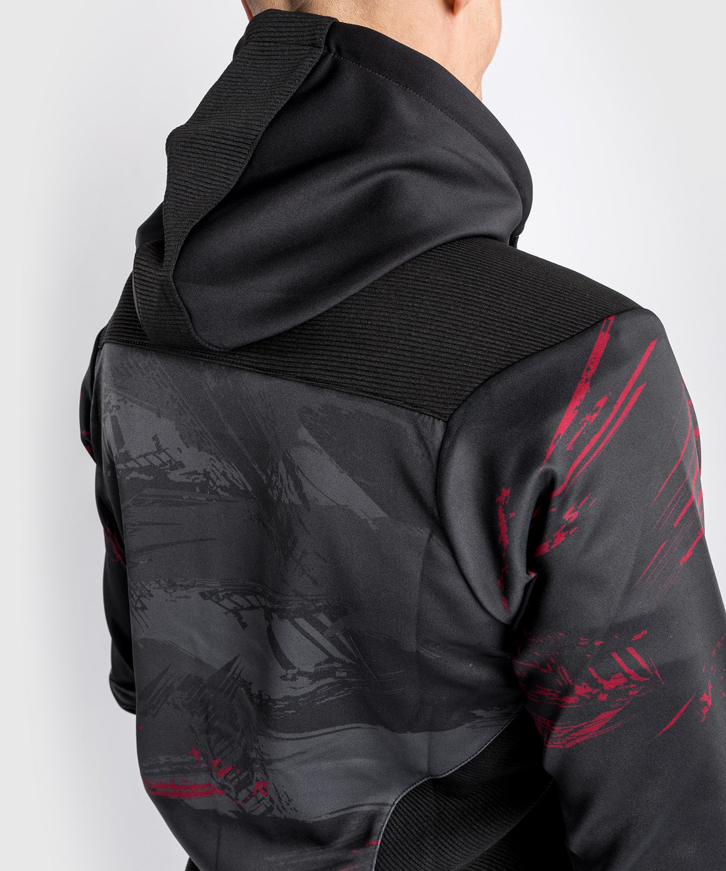 Veste à capuche pour Hommes UFC Venum Authentic Fight Week 2.0 - Noir/Rouge