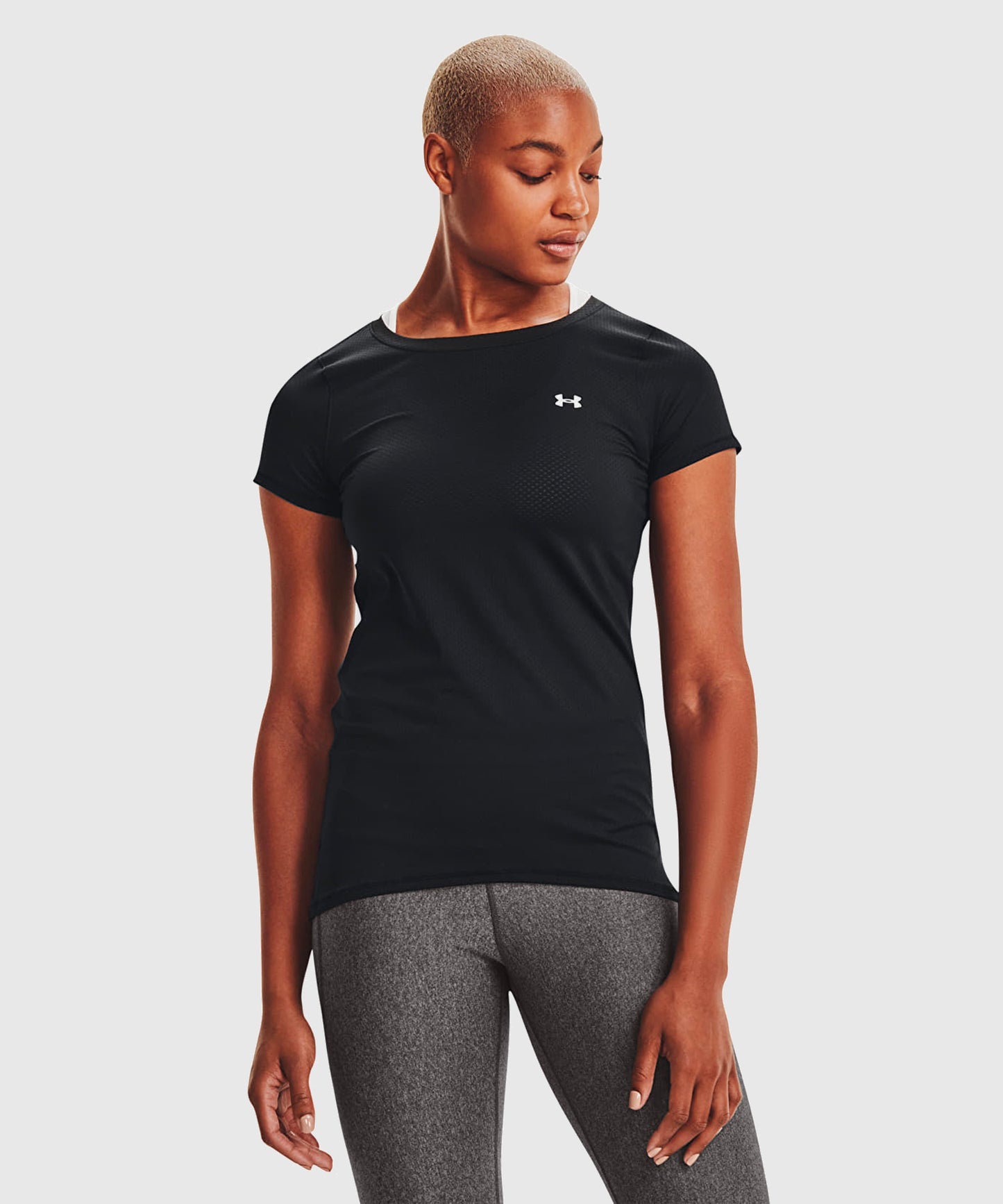 Under Armour Heatgear® Camiseta para Mujer – Negro