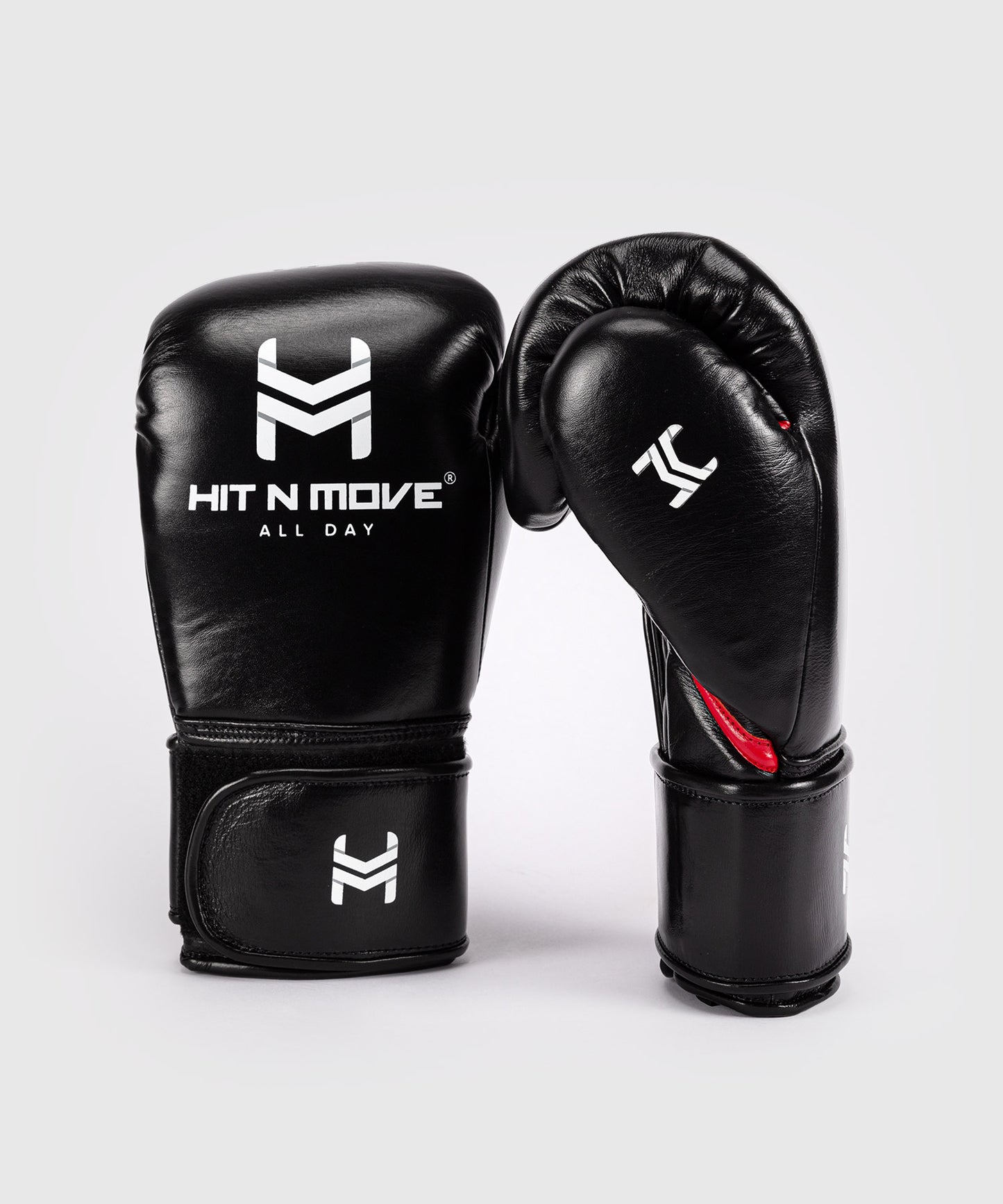 Hit N Move All Day® Pro Agility Boxing Gloves - Black/Red