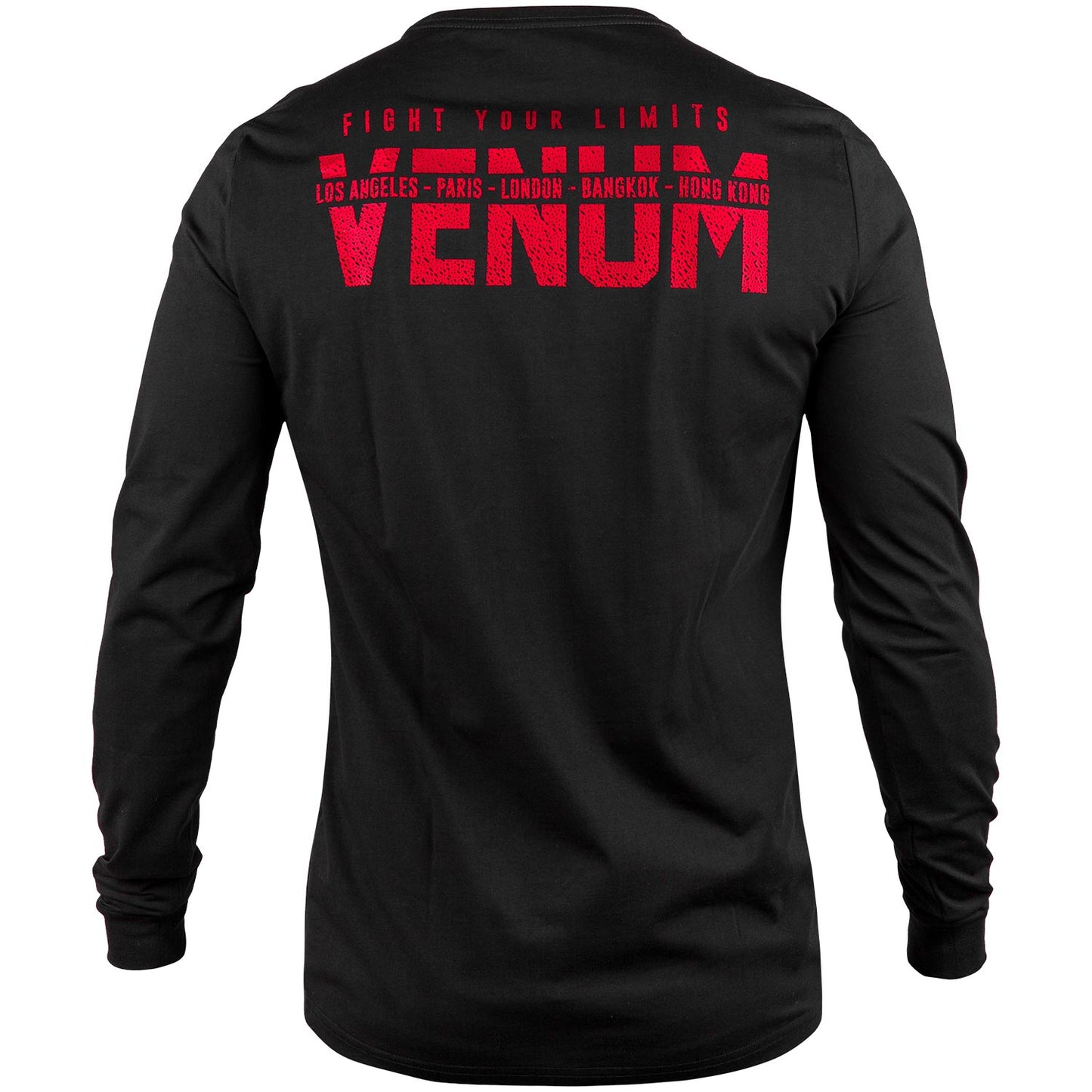 Venum Signature Langarm-T-Shirt - Schwarz/Rot