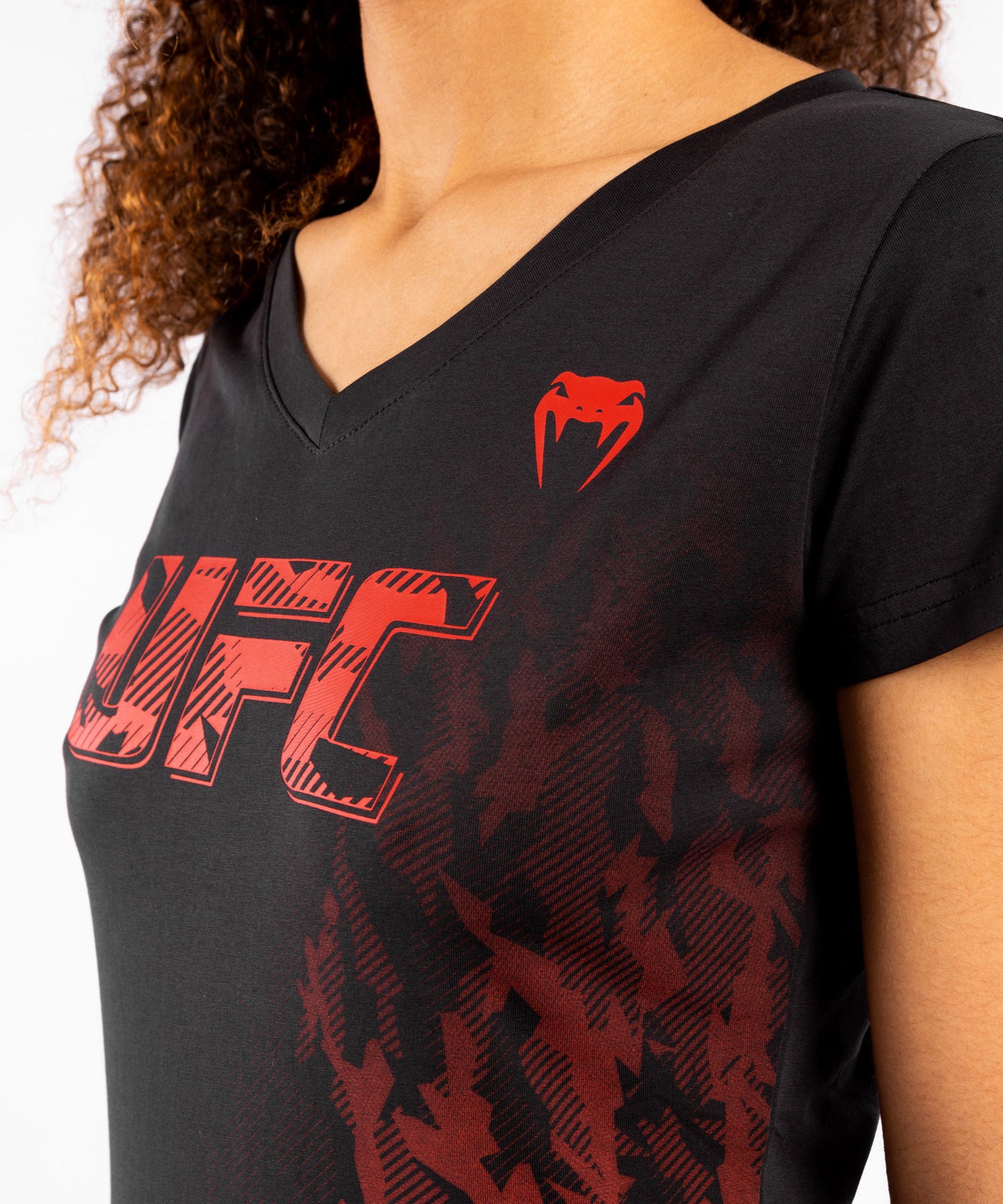 UFC Venum Authentic Fight Week Damen Kurzarm T-Shirt - Schwarz
