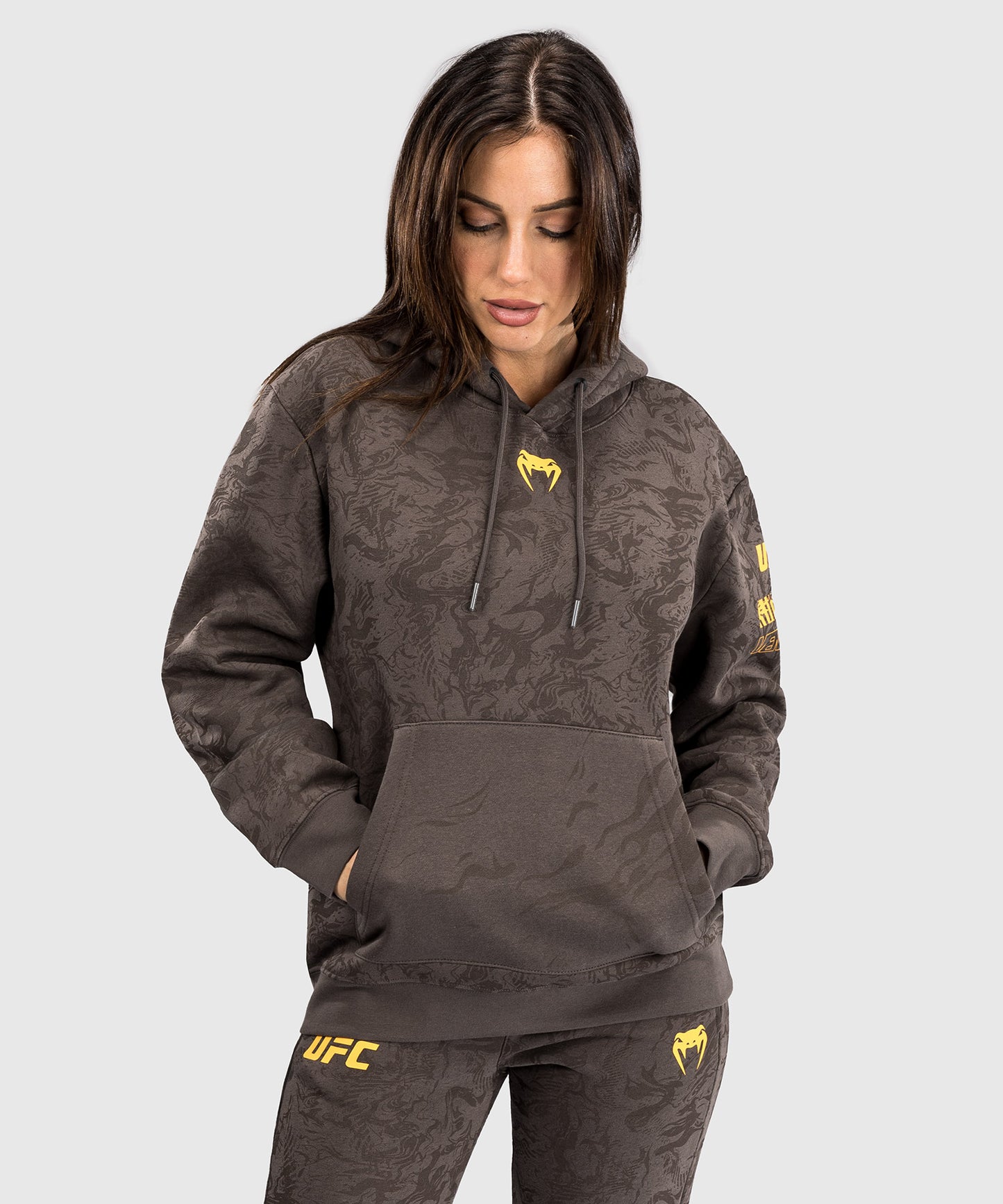 UFC Fusion by Venum Fight Week Sudadera con Capucha para Mujer - Marrón tierra